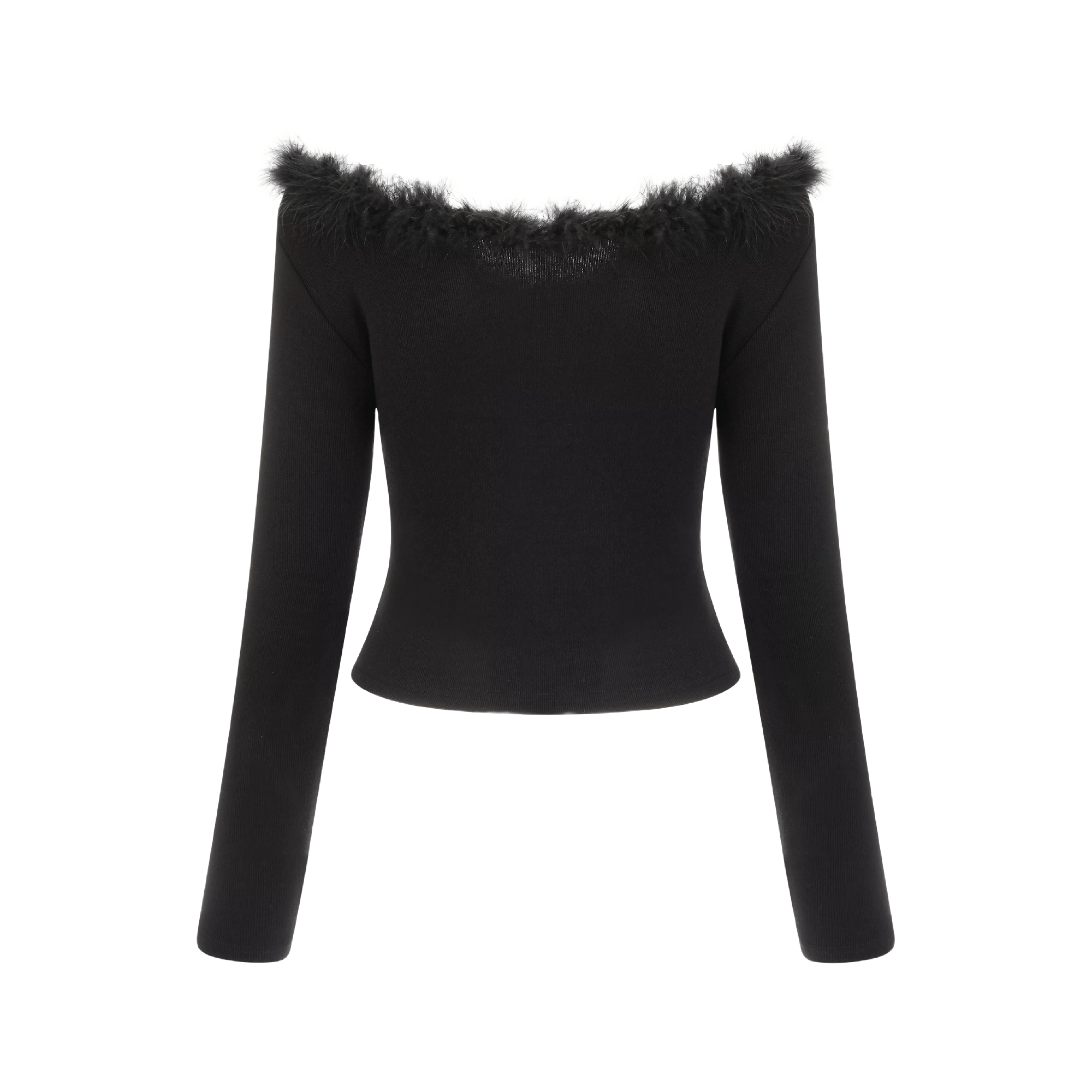 Cheap Thrills-textured furry-knit off-shoulder jumper - itsy, it‘s different