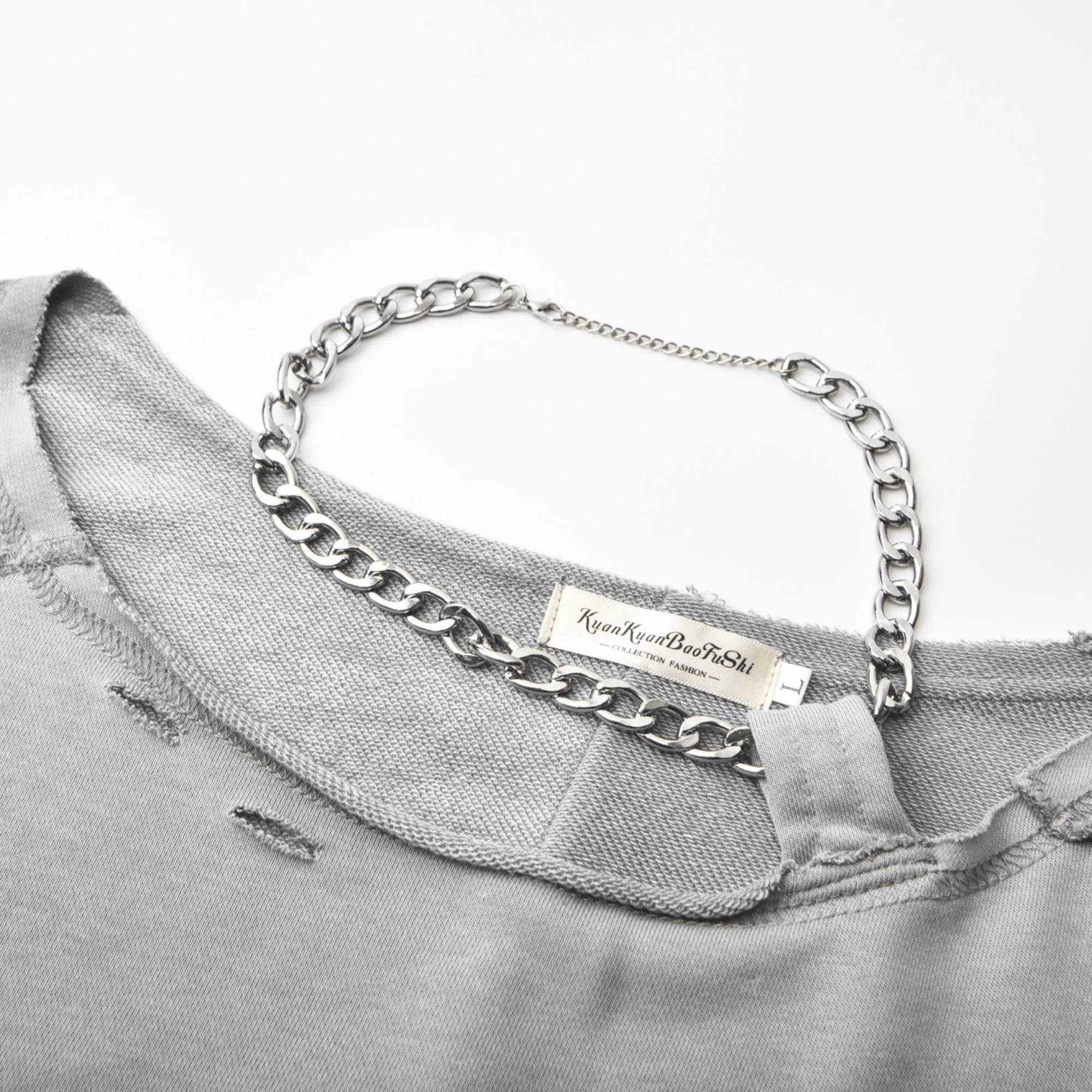 Citizen Kane-chain-detail oversized sweatshirt - itsy, it‘z different