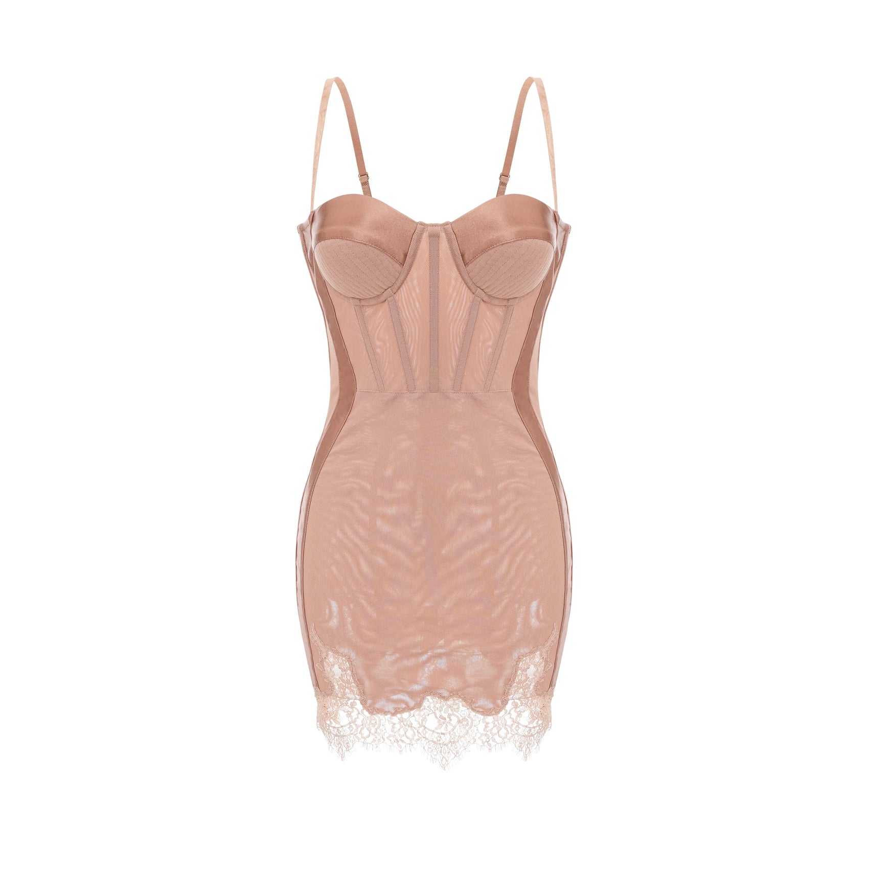 Double-Layer Bustier Mini Dress main image 0