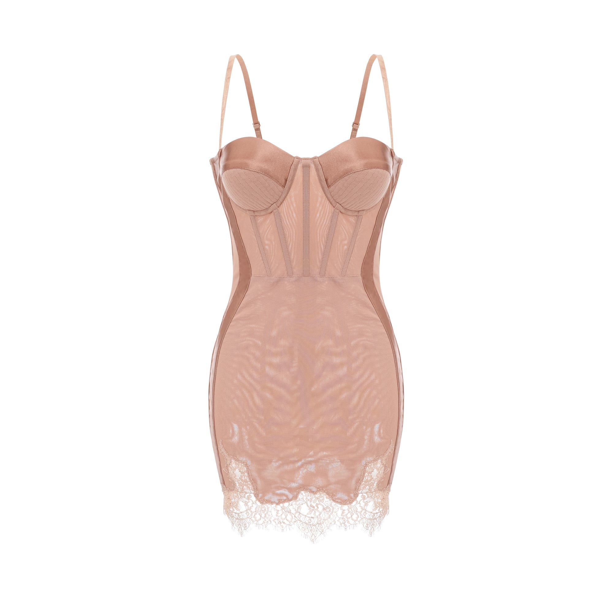 Coline pink bustier-style mini dress - Miss Rosier - Women's Online Boutique
