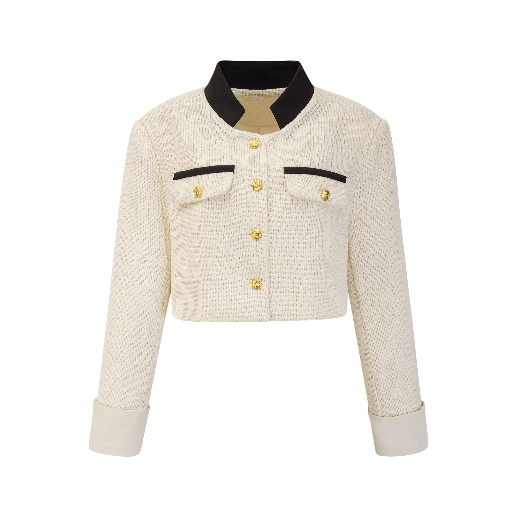 Counting Stars-panelled cropped jacket - itsy, it‘s different