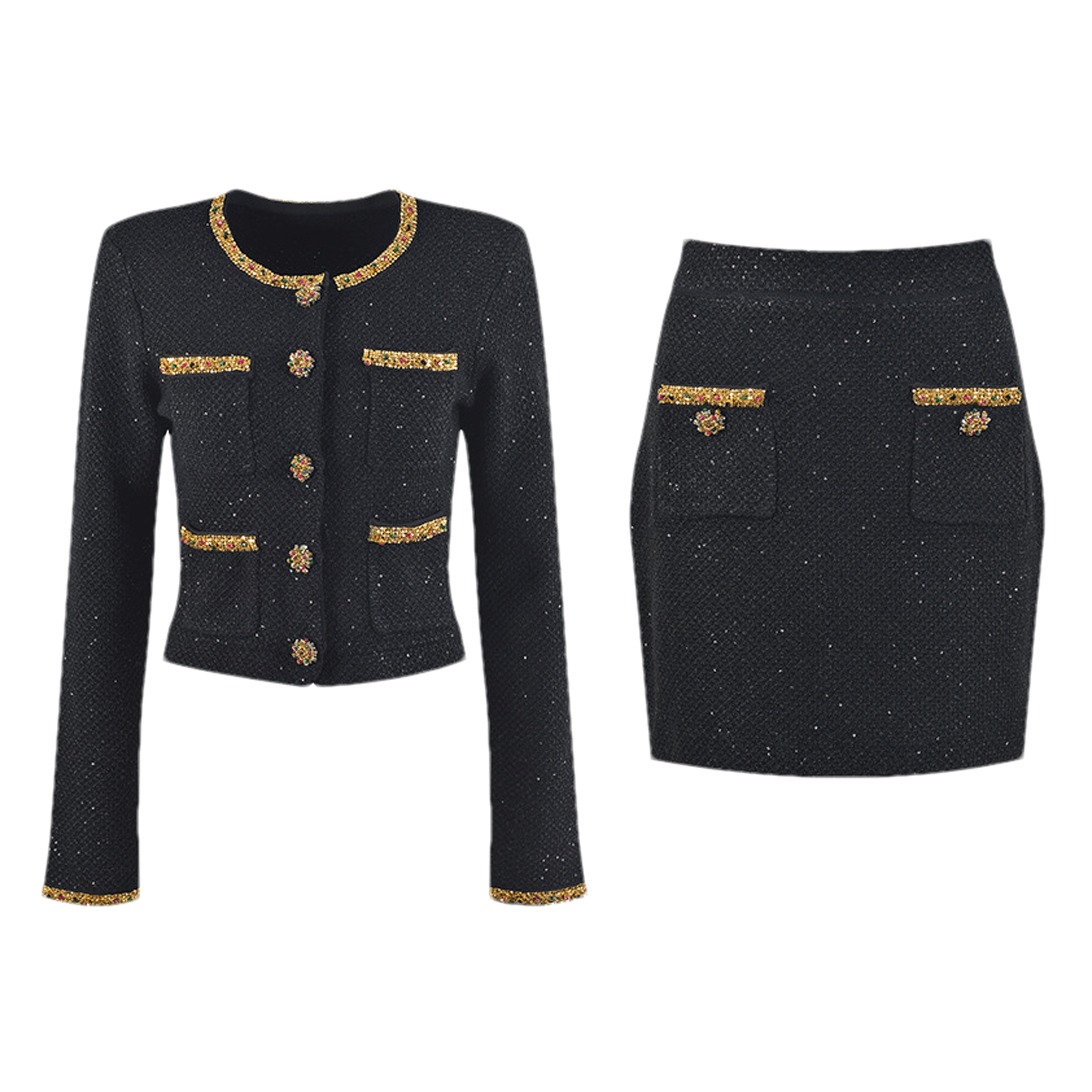 Dinah sequin jacket & skirt matching set - Miss Rosier - Women's Online Boutique