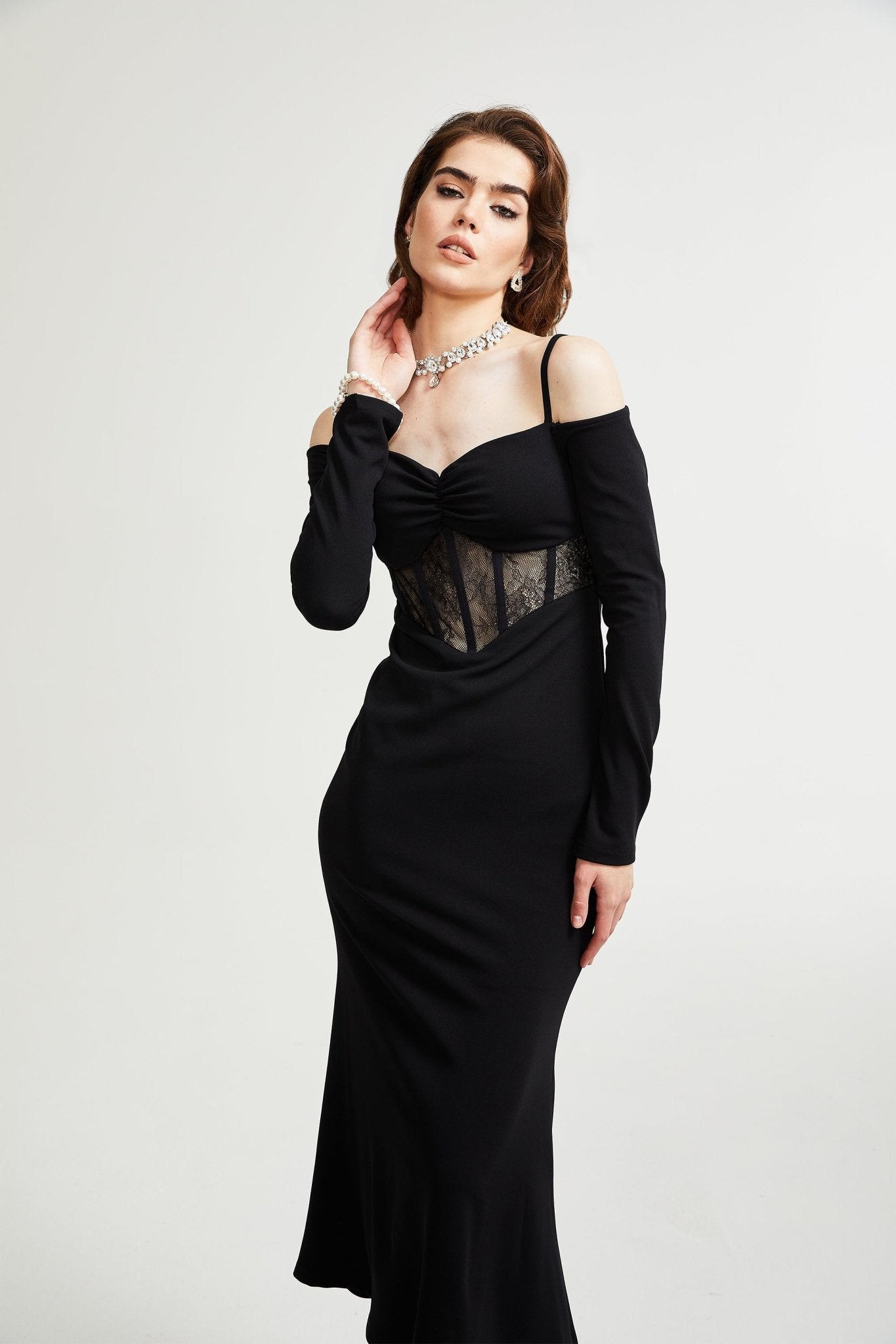 Dorotheia black long dress - Miss Rosier - Women's Online Boutique