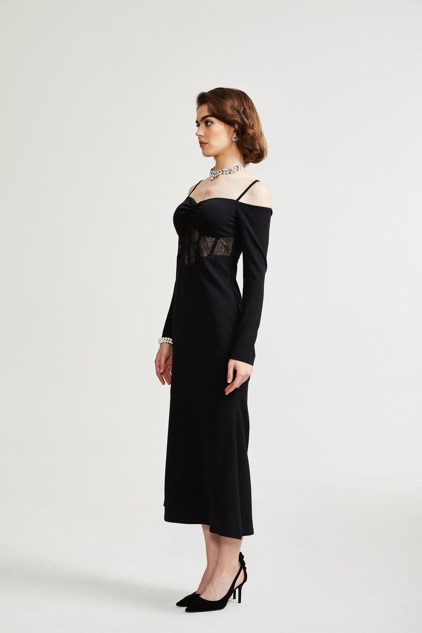 Dorotheia black long dress - Miss Rosier - Women's Online Boutique