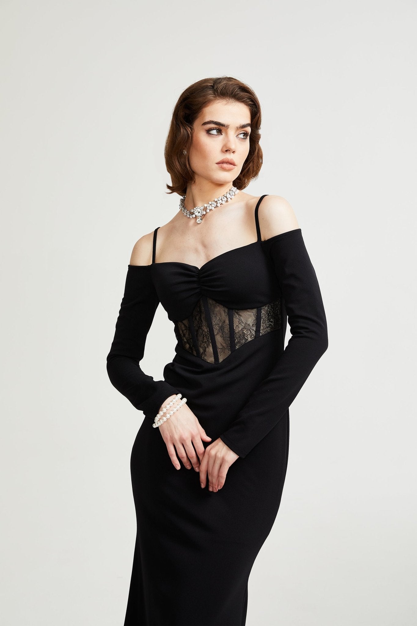 Dorotheia black long dress - Miss Rosier - Women's Online Boutique