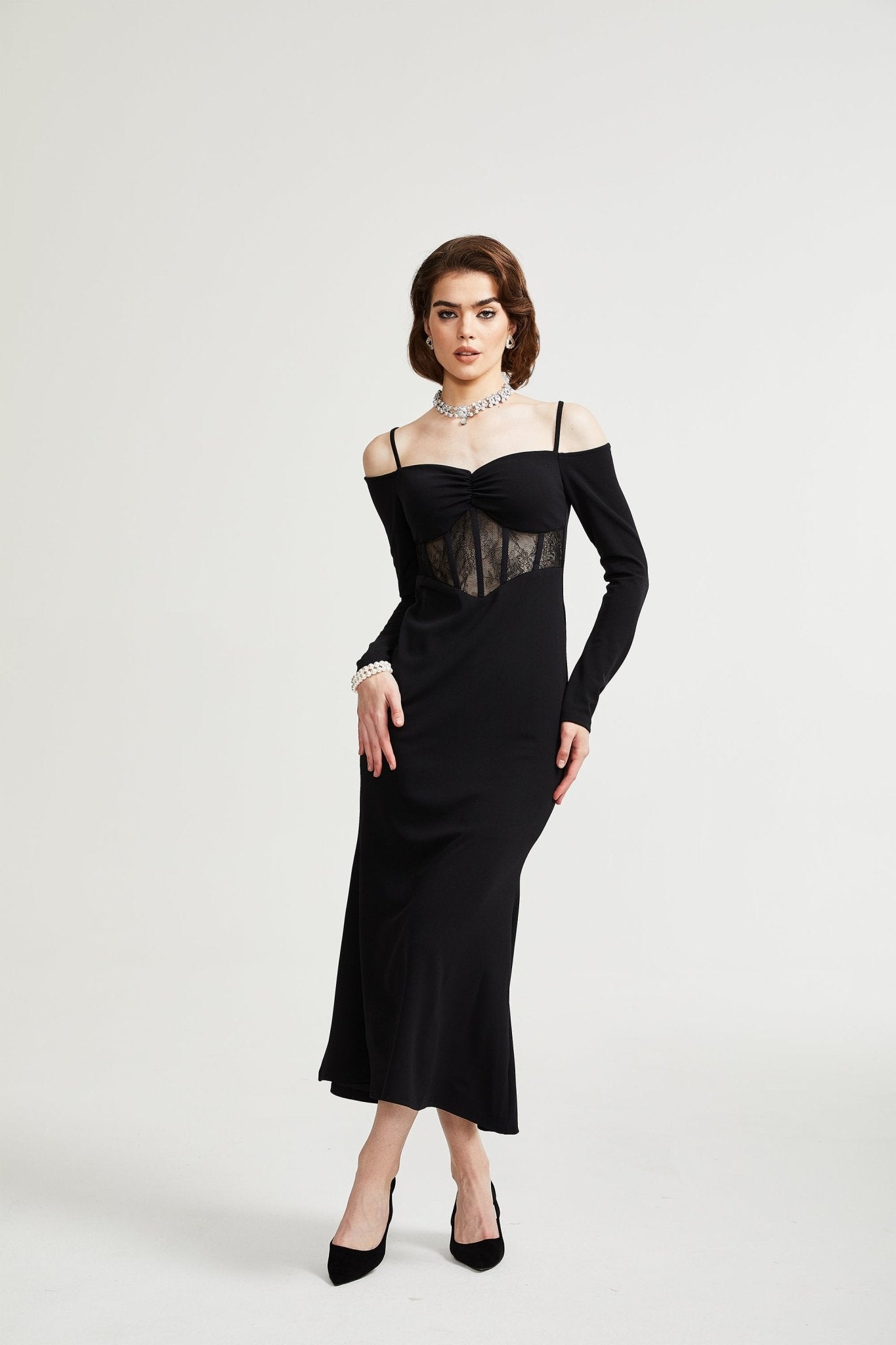 Dorotheia black long dress - Miss Rosier - Women's Online Boutique