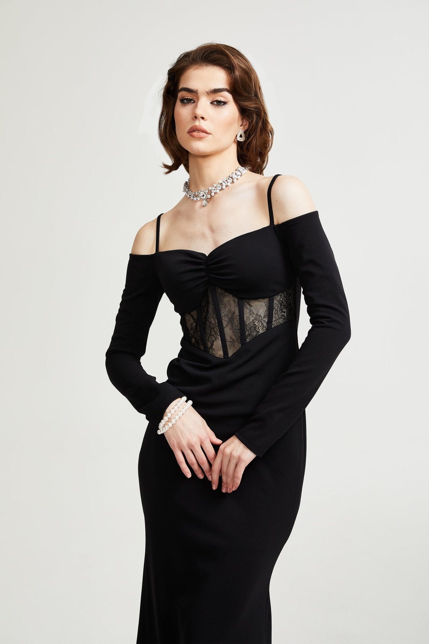 Dorotheia black long dress - Miss Rosier - Women's Online Boutique