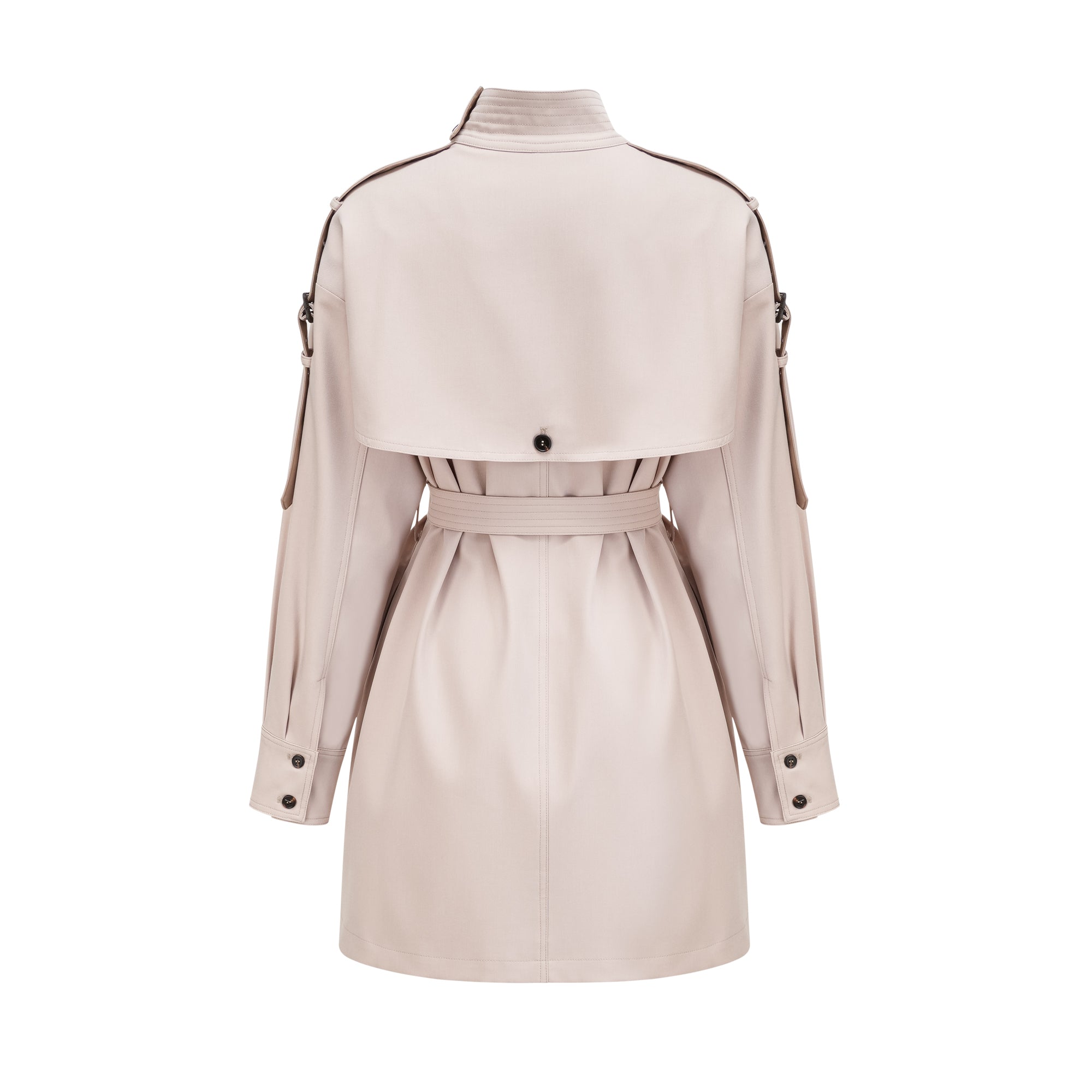 Éliane white belted trench coat - Miss Rosier - Women's Online Boutique