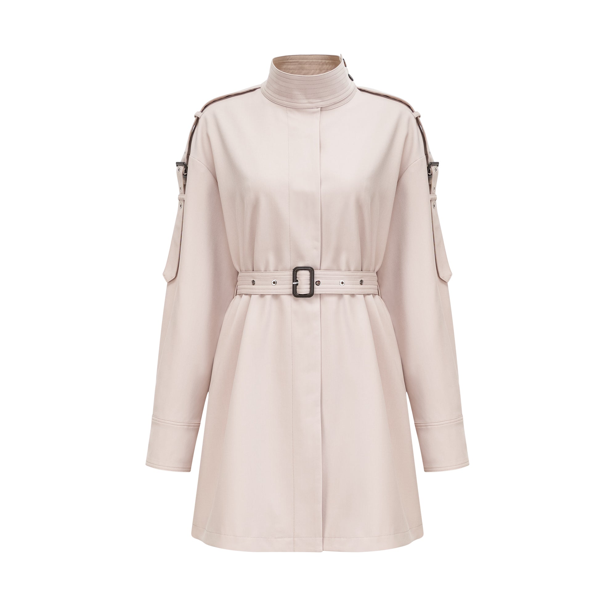 Éliane white belted trench coat - Miss Rosier - Women's Online Boutique