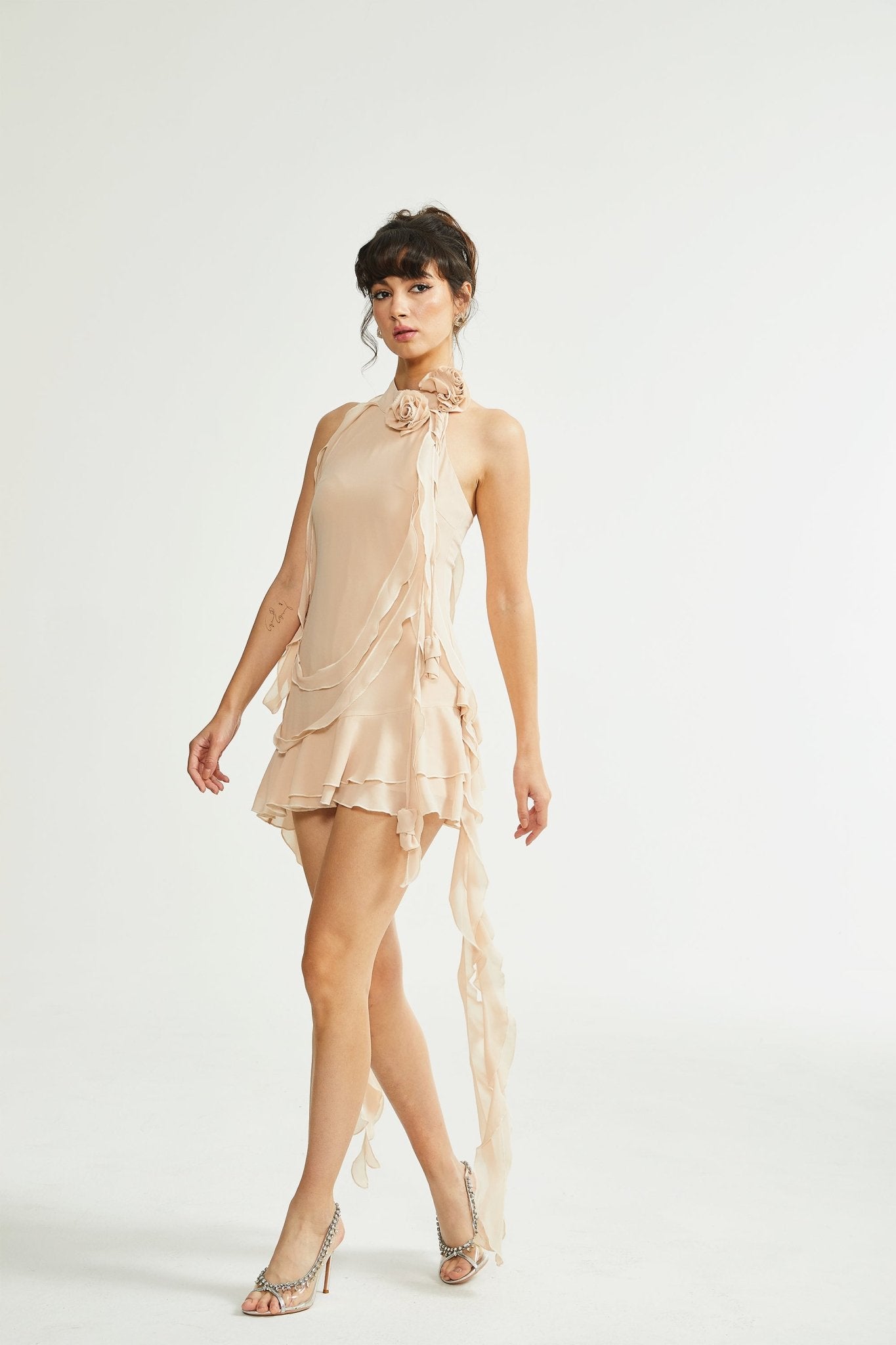 Eloise asymmetric mini on sale dress