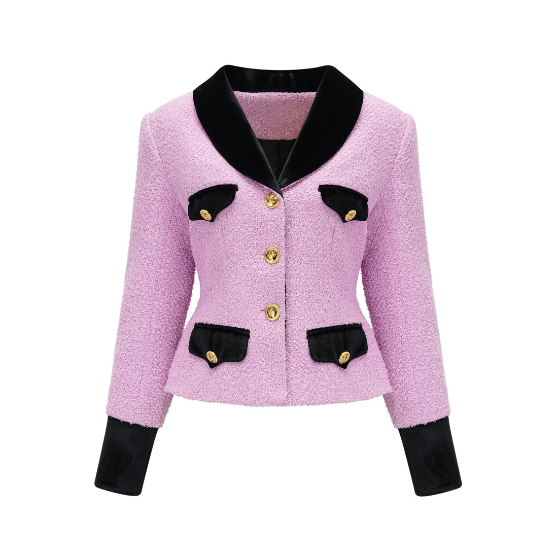 Ivory Embellished Blazer and Drape Skirt Set main image 0