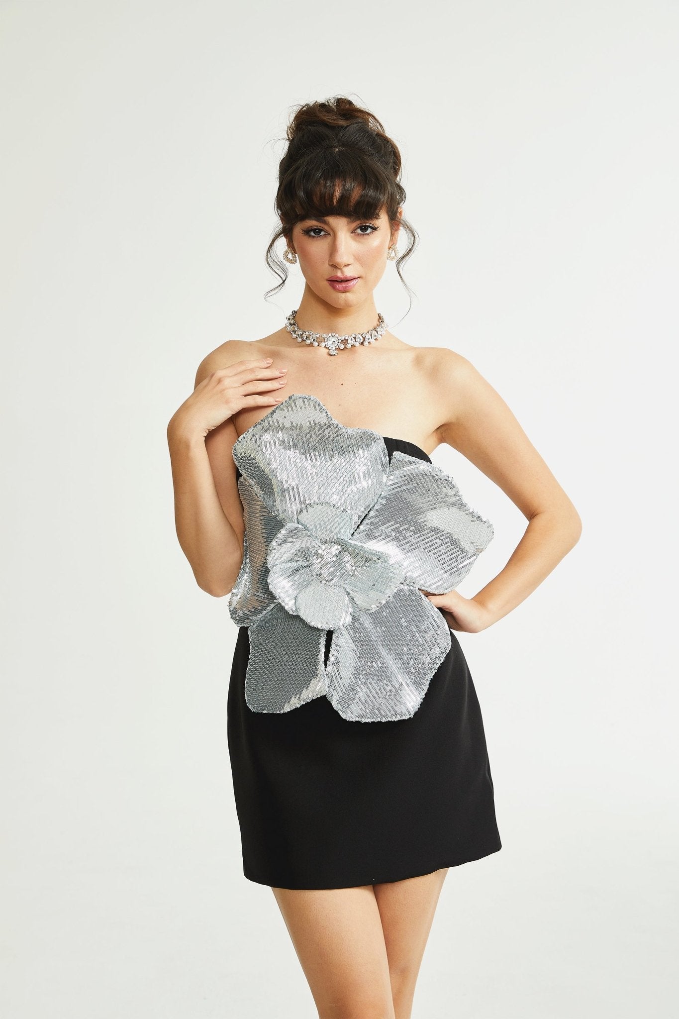 Florence faux-flower mini dress - Miss Rosier - Women's Online Boutique