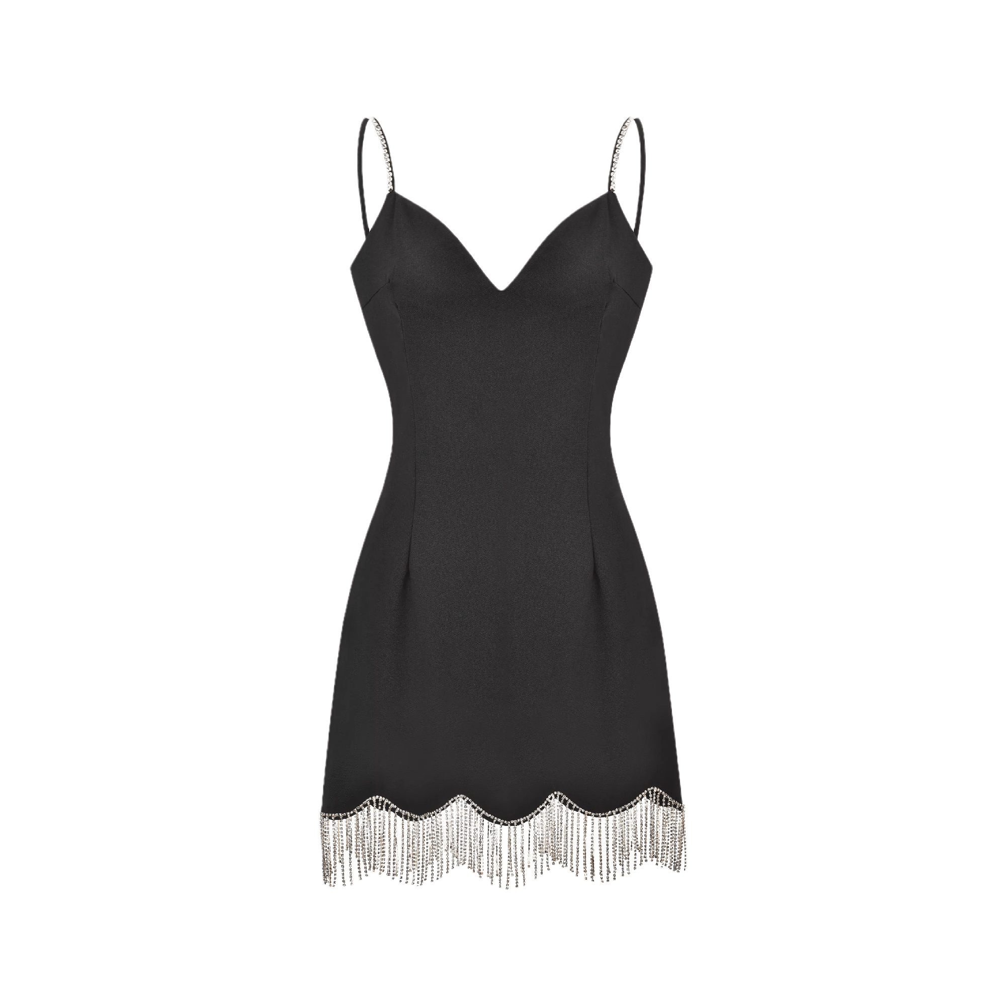 Fury Road-crystal embellished black mini dress - itsy, it‘z different