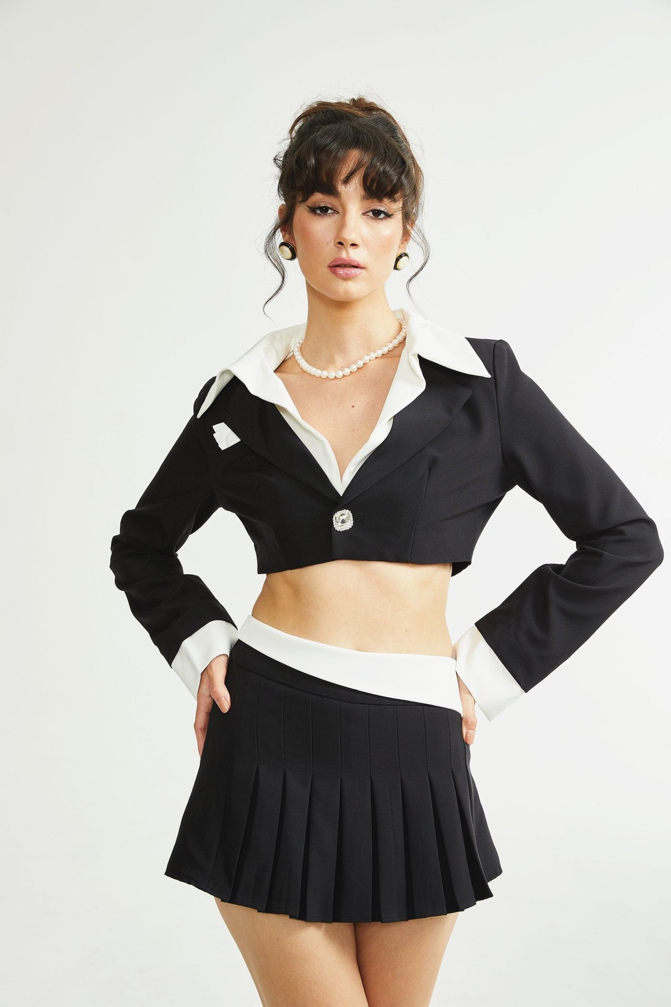 Juliette black jacket & skirt matching set - Miss Rosier - Women's Online Boutique