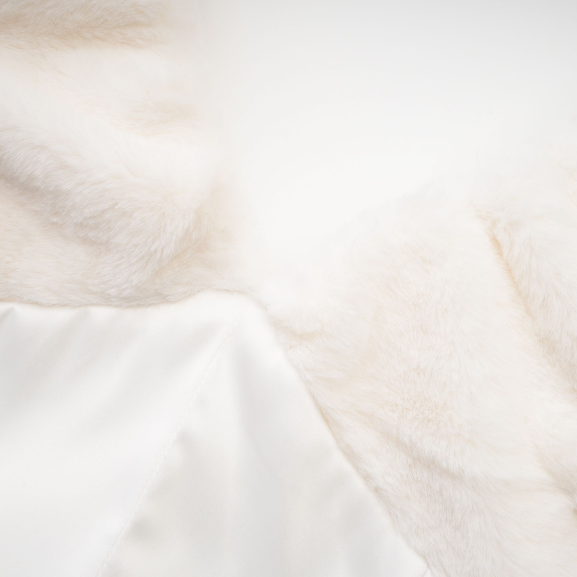 Kahena white faux-fur dress - Miss Rosier - Women's Online Boutique