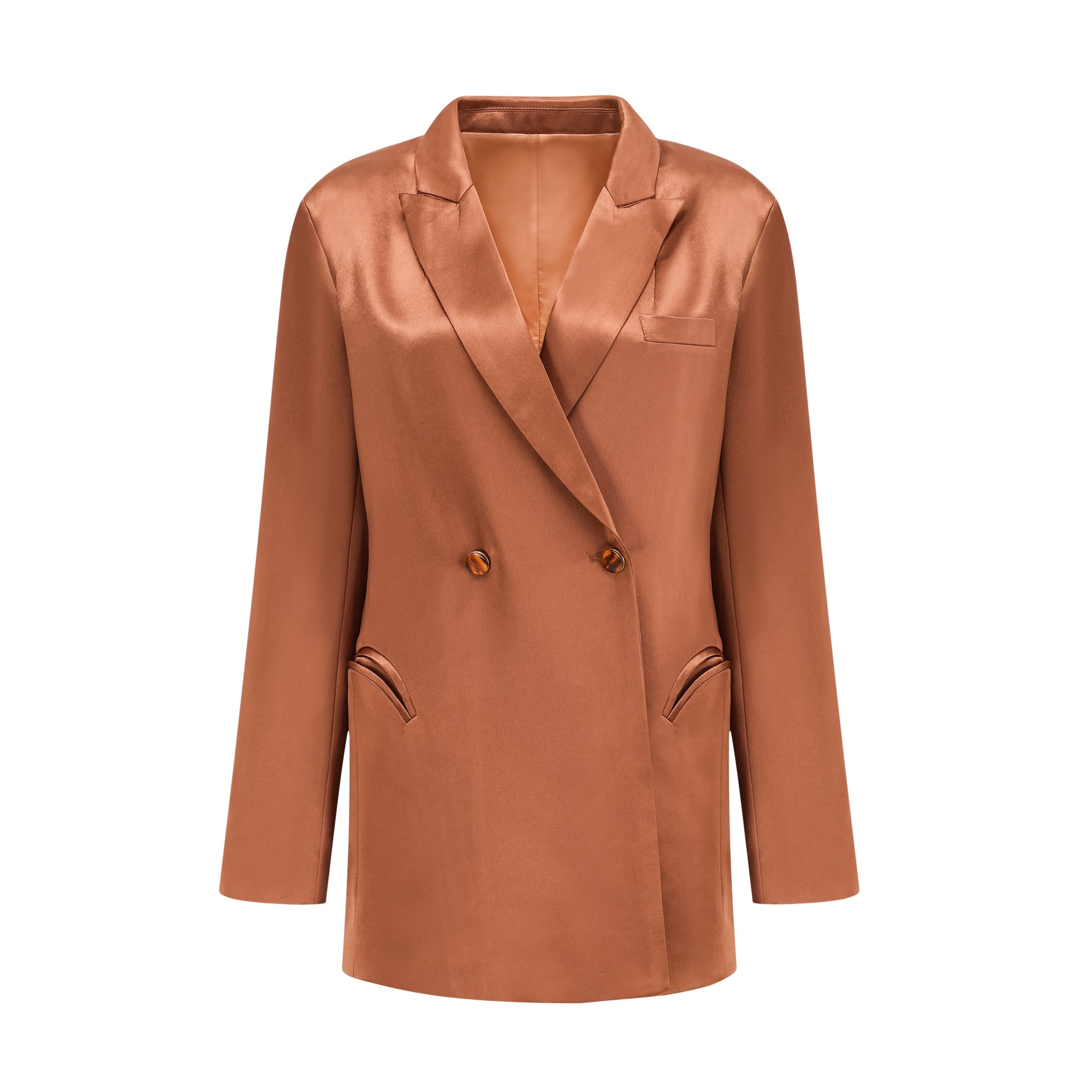 Kendall-gold satin jacket - Miss Rosier - Women's Online Boutique