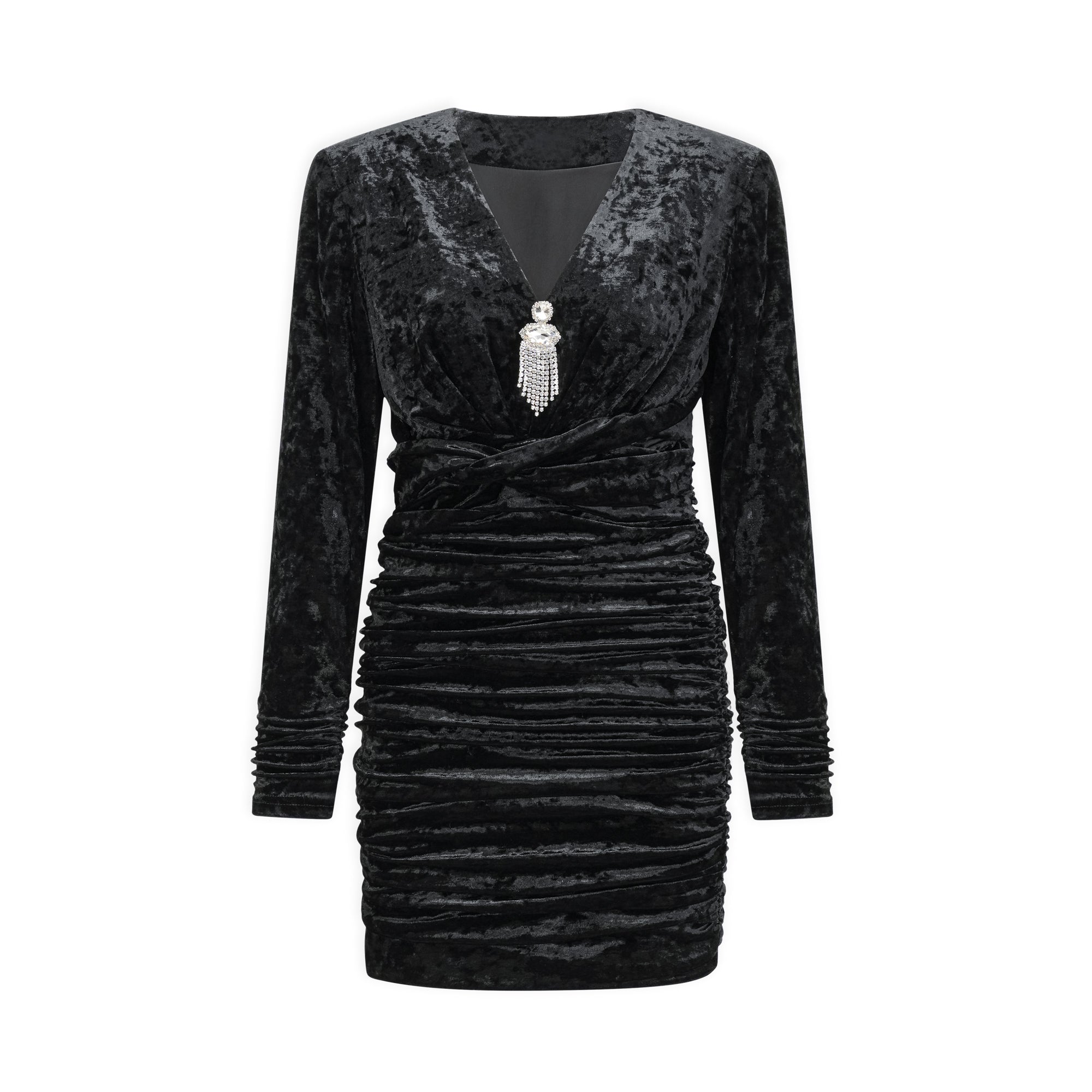 Léa black V-neck dress - Miss Rosier - Women's Online Boutique