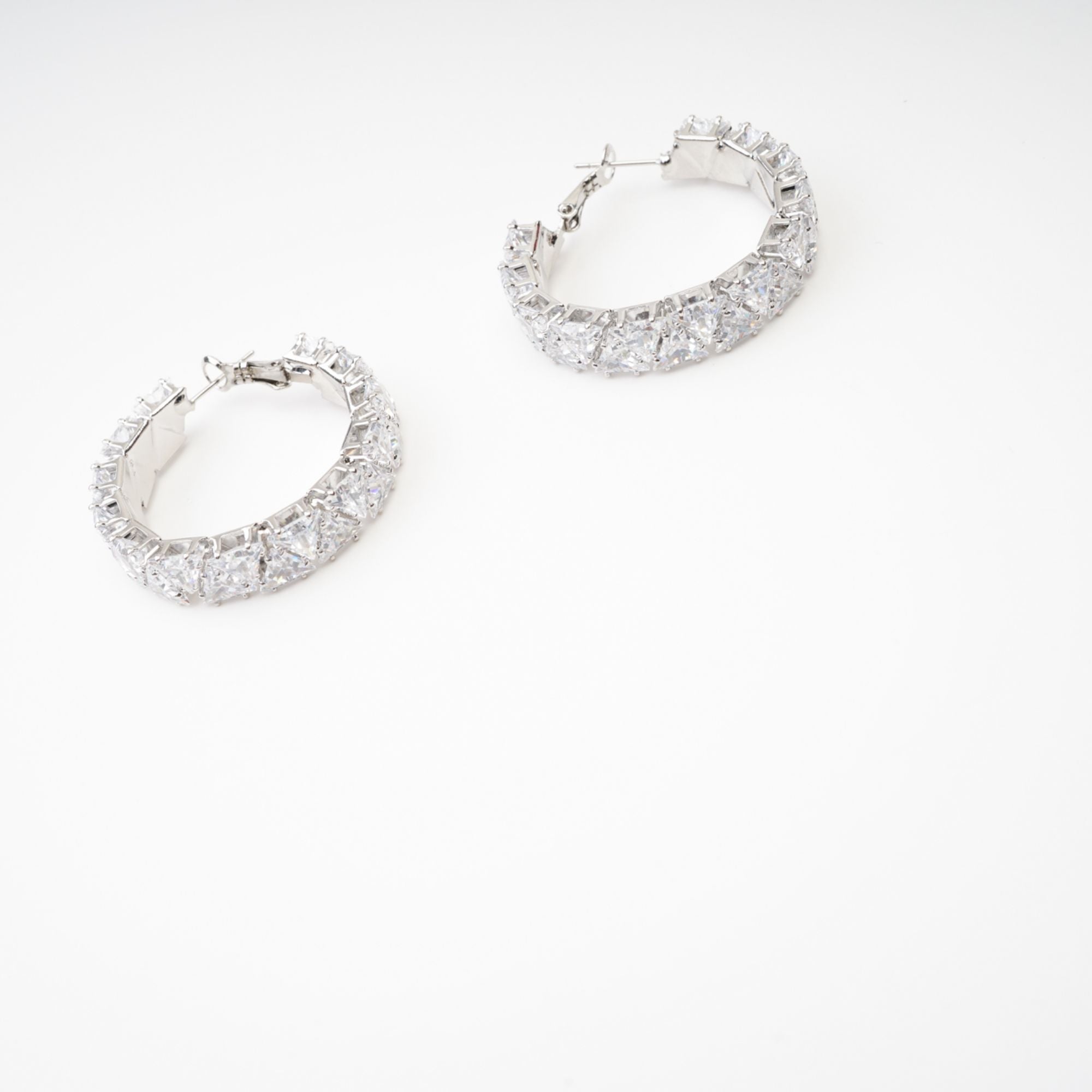 Léa crystal-embellished circle earrings - Miss Rosier - Women's Online Boutique