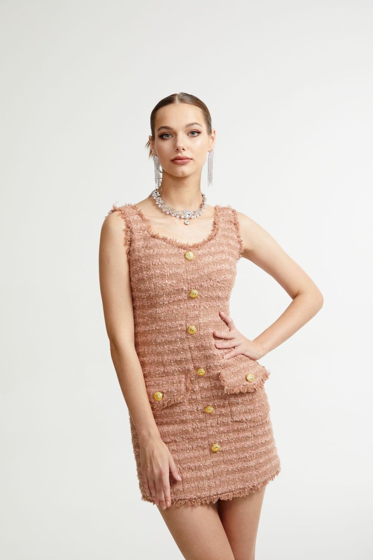 新品Herlipto Robertson 然様 Tweed Long Dress M