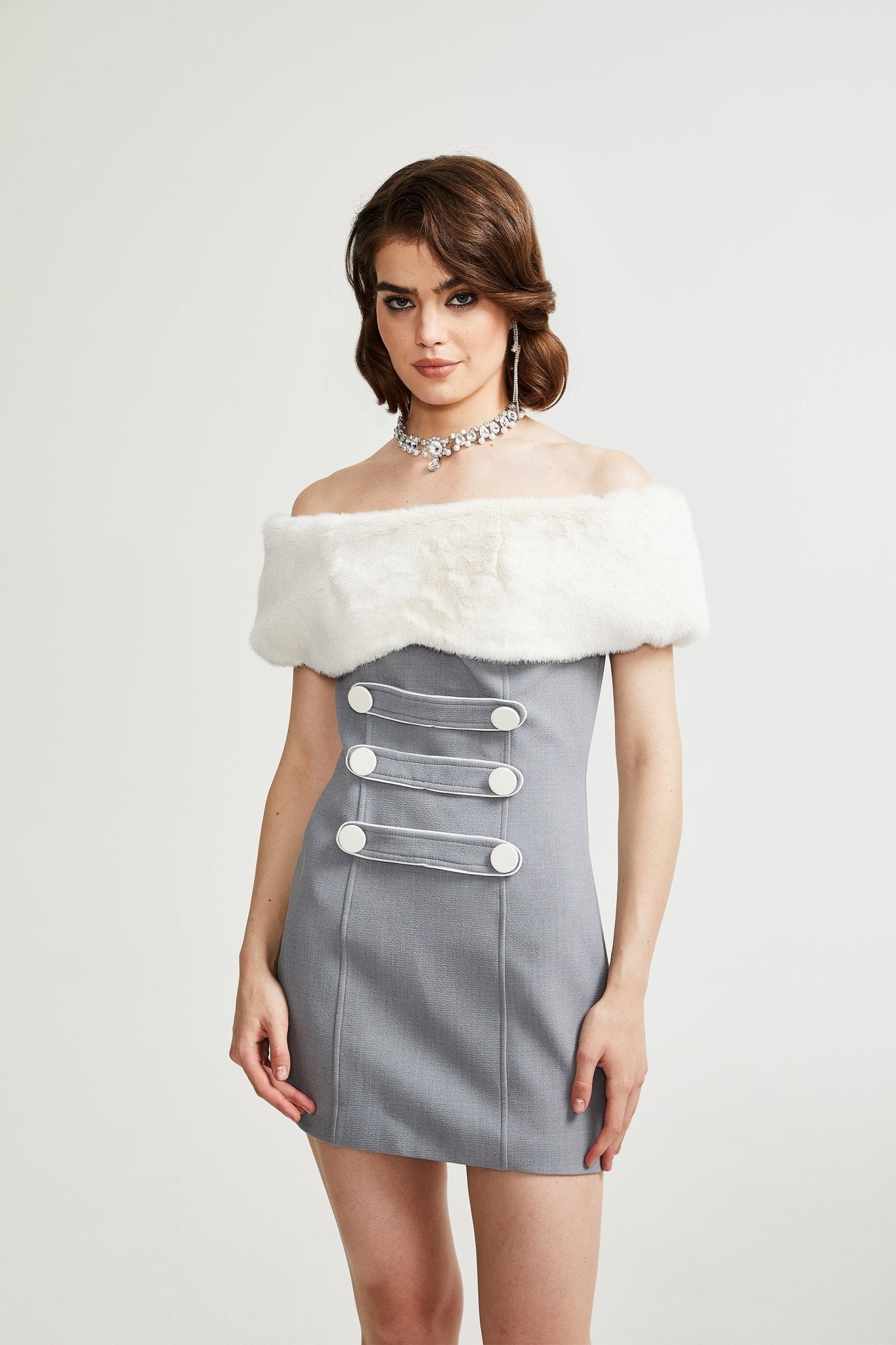 Lina fur dress - Miss Rosier - Women's Online Boutique