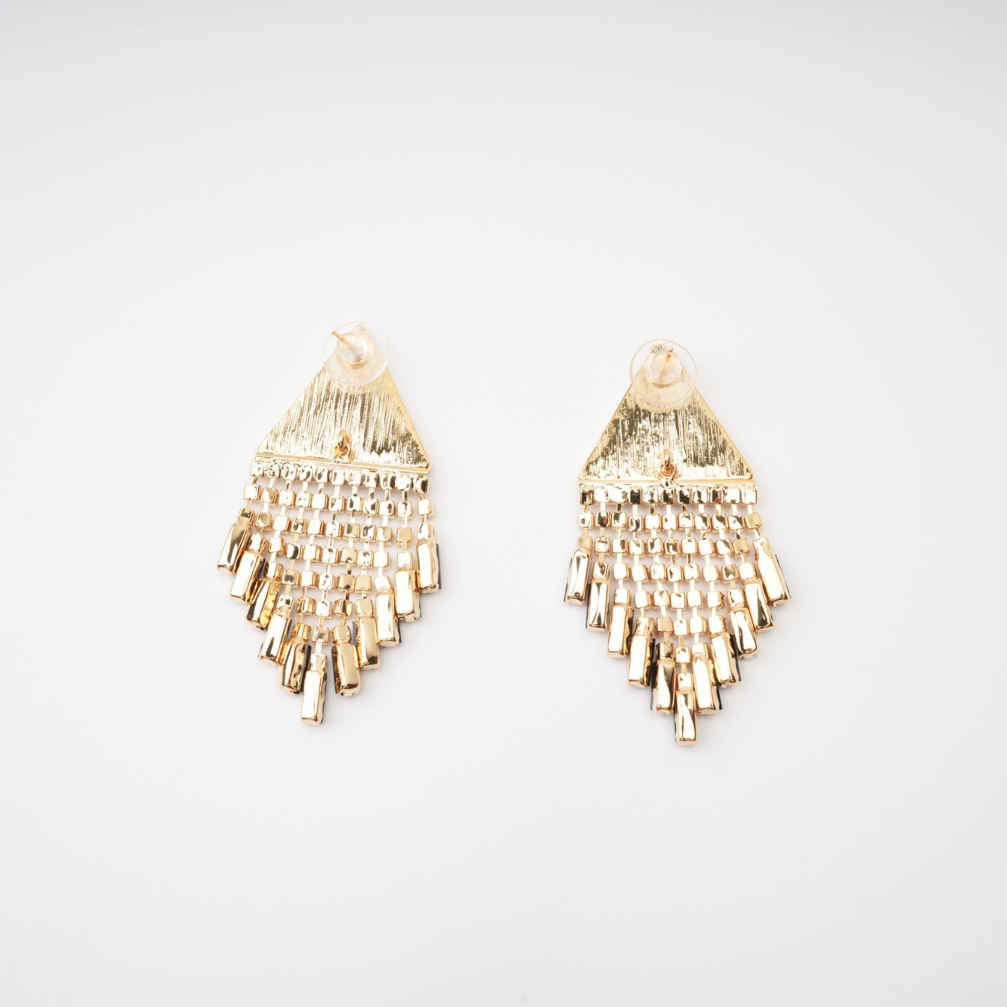 Lisette triangle-shape fringed earrings - Miss Rosier - Women's Online Boutique