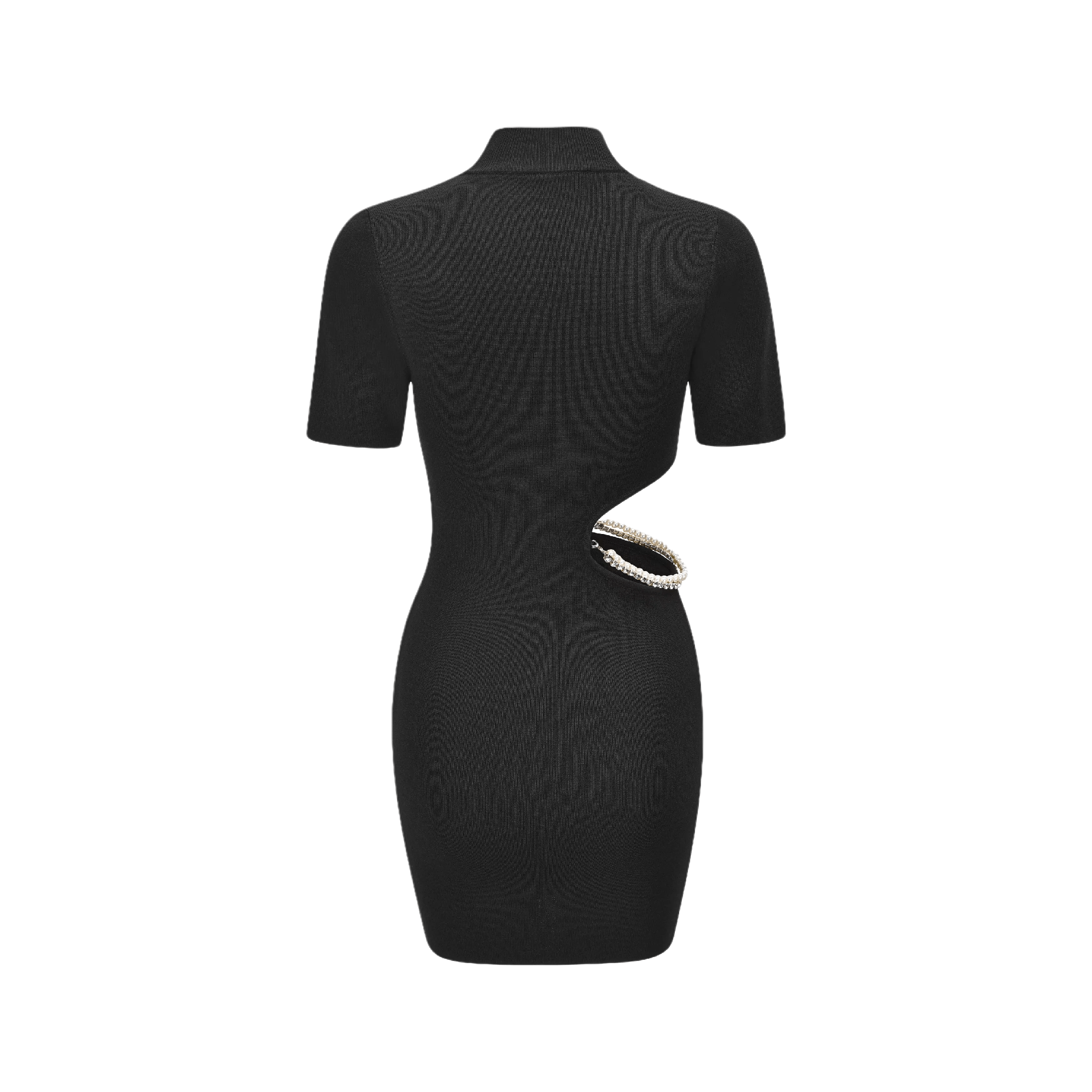 Lucid Dream-jewel black mini dress - itsy, it‘z different