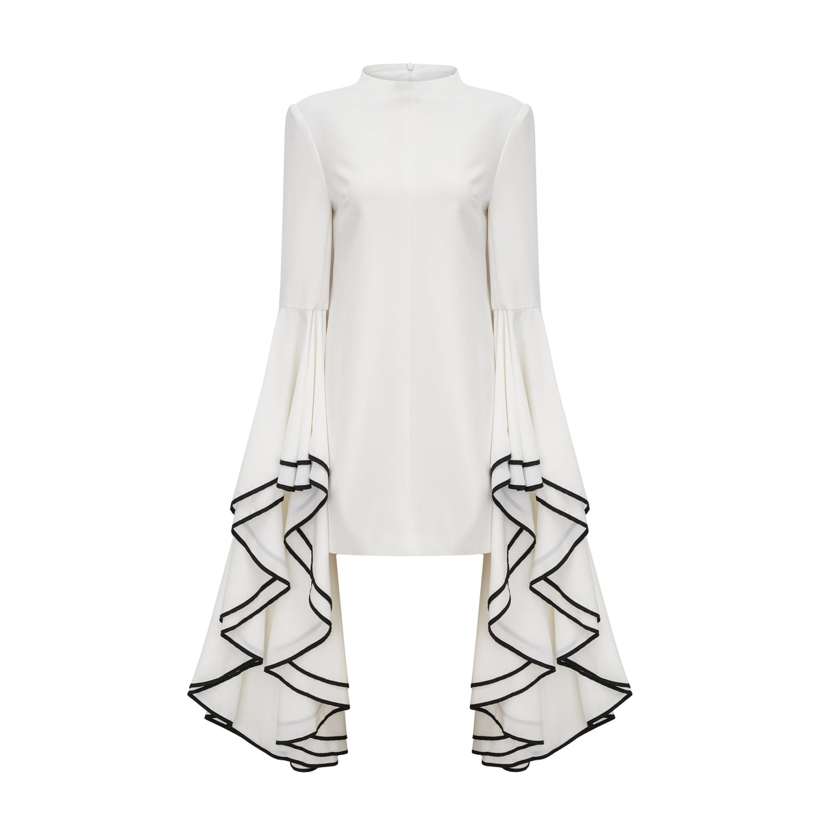 RUFFLE SLEEVE DRESS