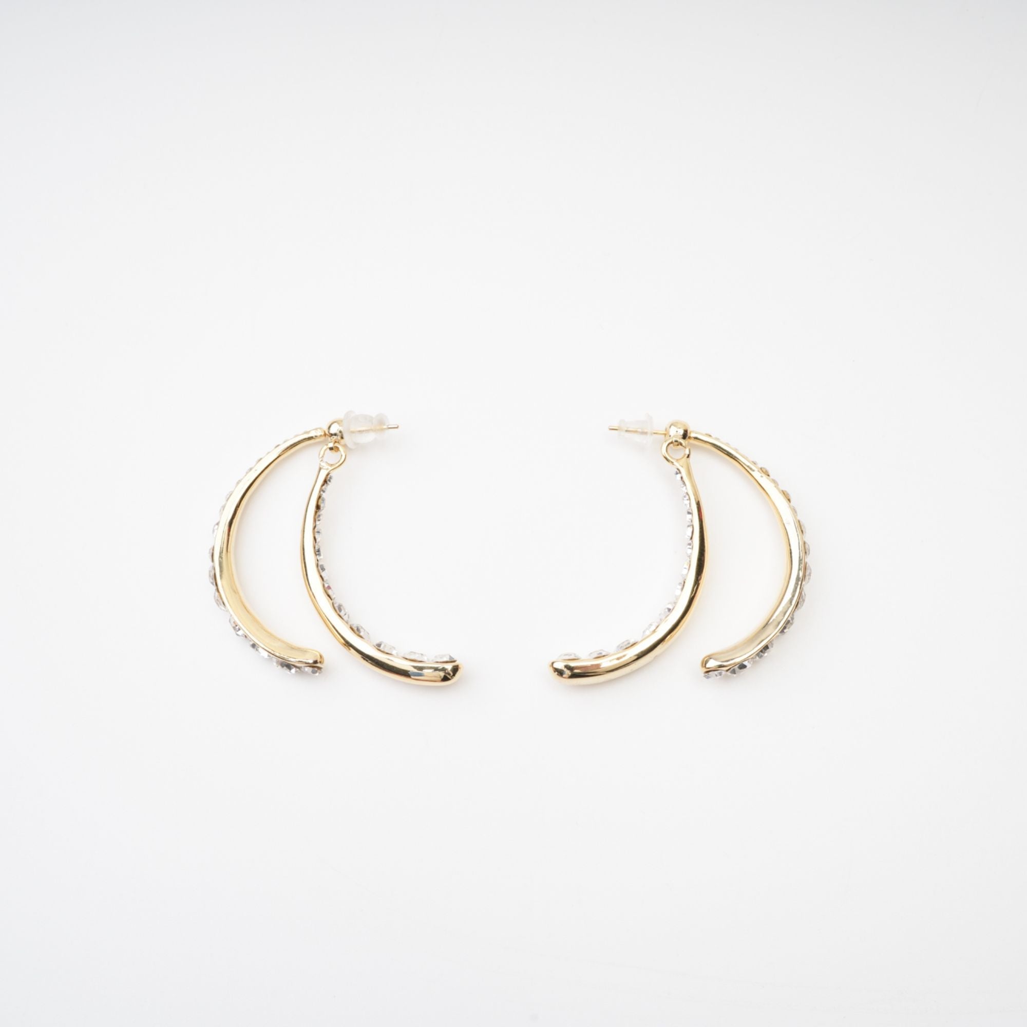 Mathilde embellished curve-edge earrings - Miss Rosier - Women's Online Boutique