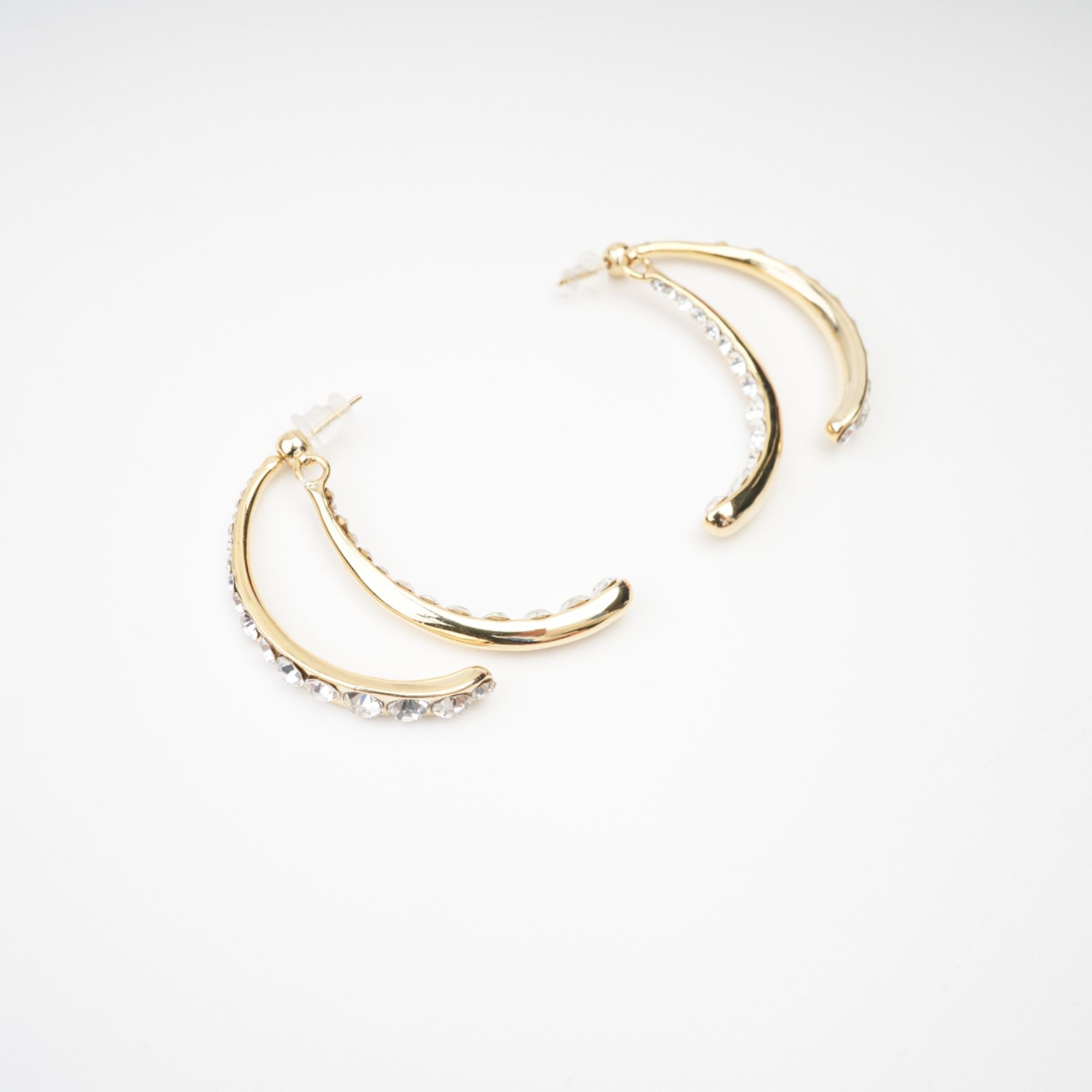 Mathilde embellished curve-edge earrings - Miss Rosier - Women's Online Boutique