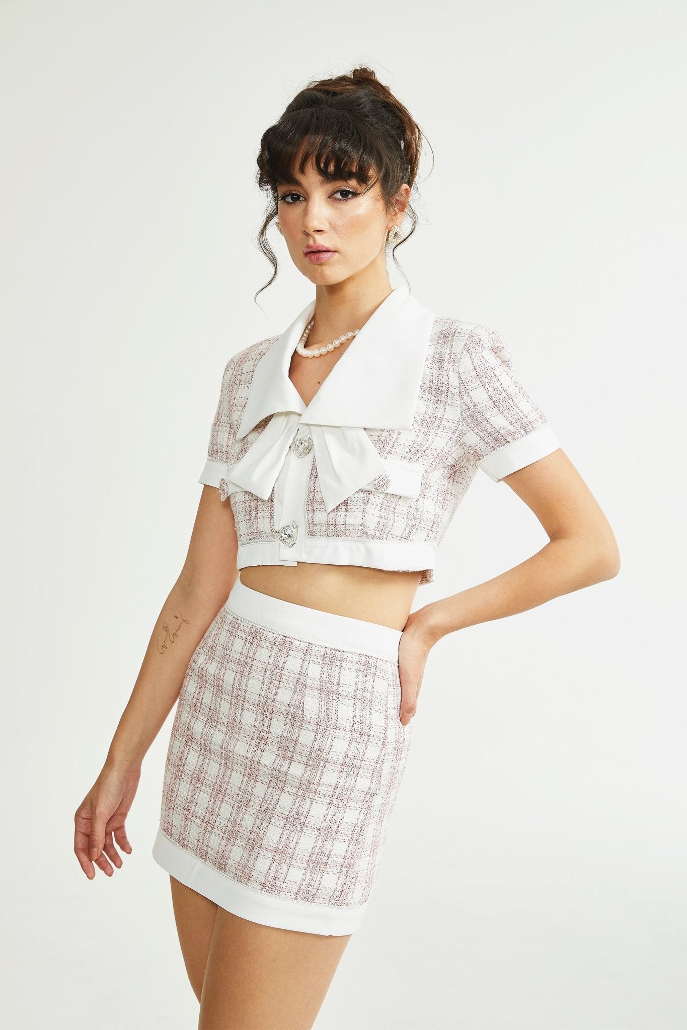 Melanie cropped top & skirt matching set - Miss Rosier - Women's Online Boutique