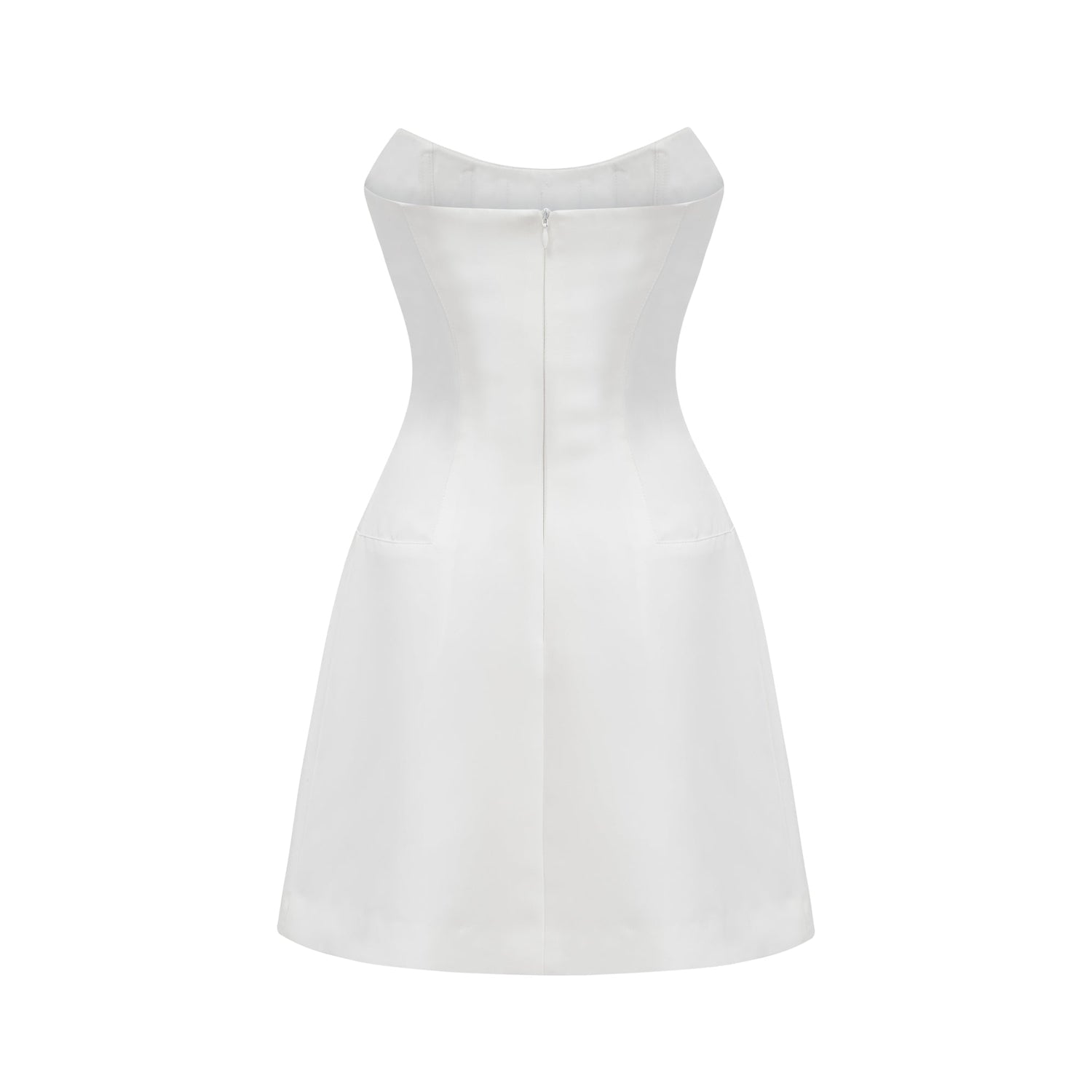 MELISANDE EMBELLISHED MINI  DRESS IN WHITE main image 0