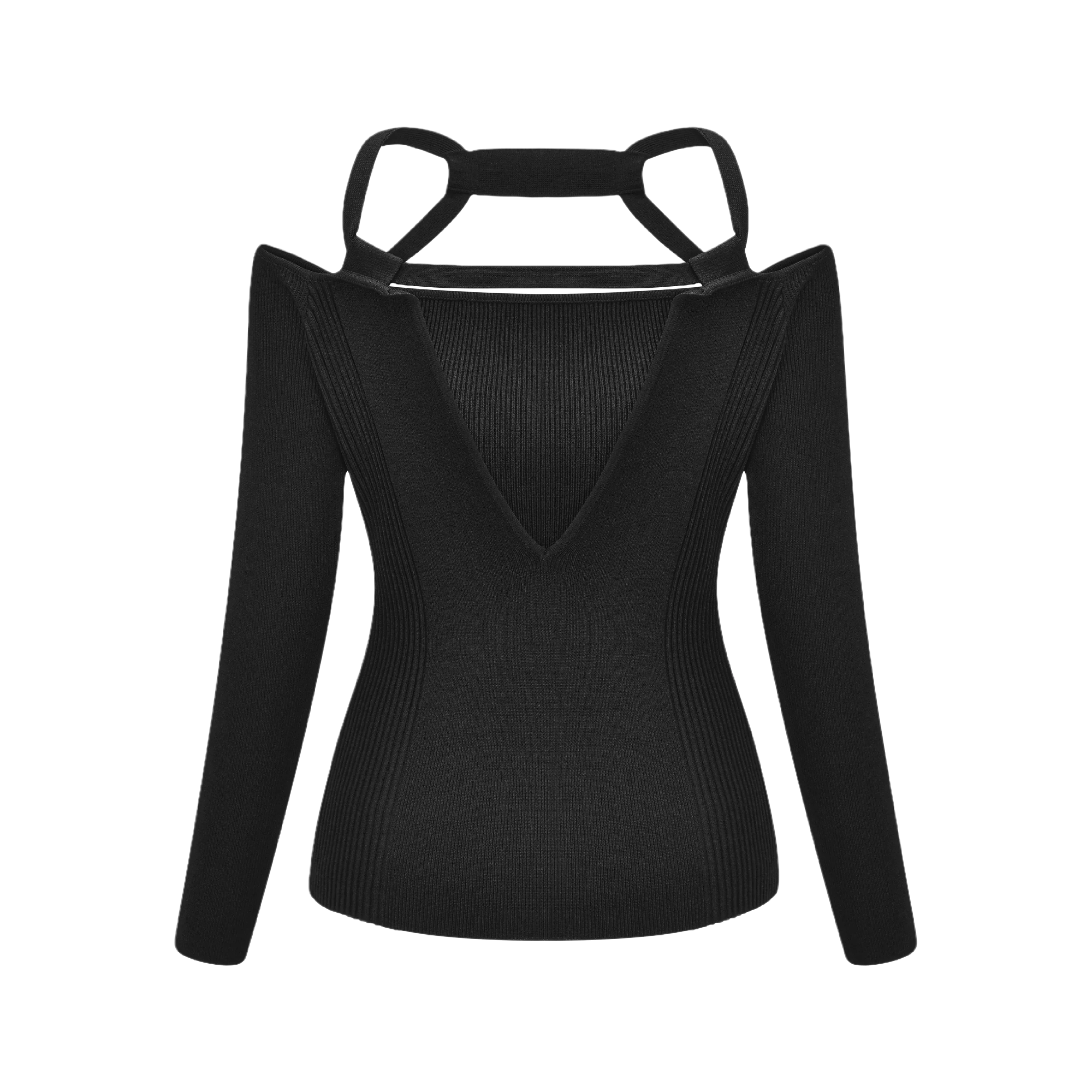 Next Level-halterneck knitted top - itsy, it‘z different