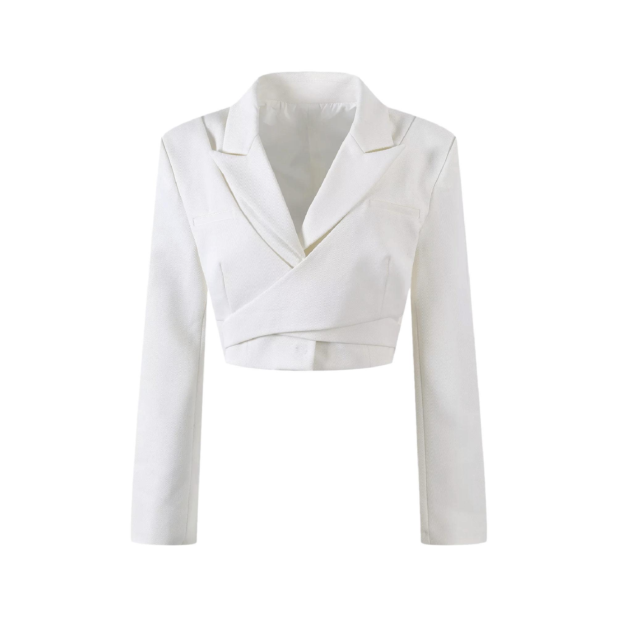 Notched lapel cropped jacket - itsy, it‘s different
