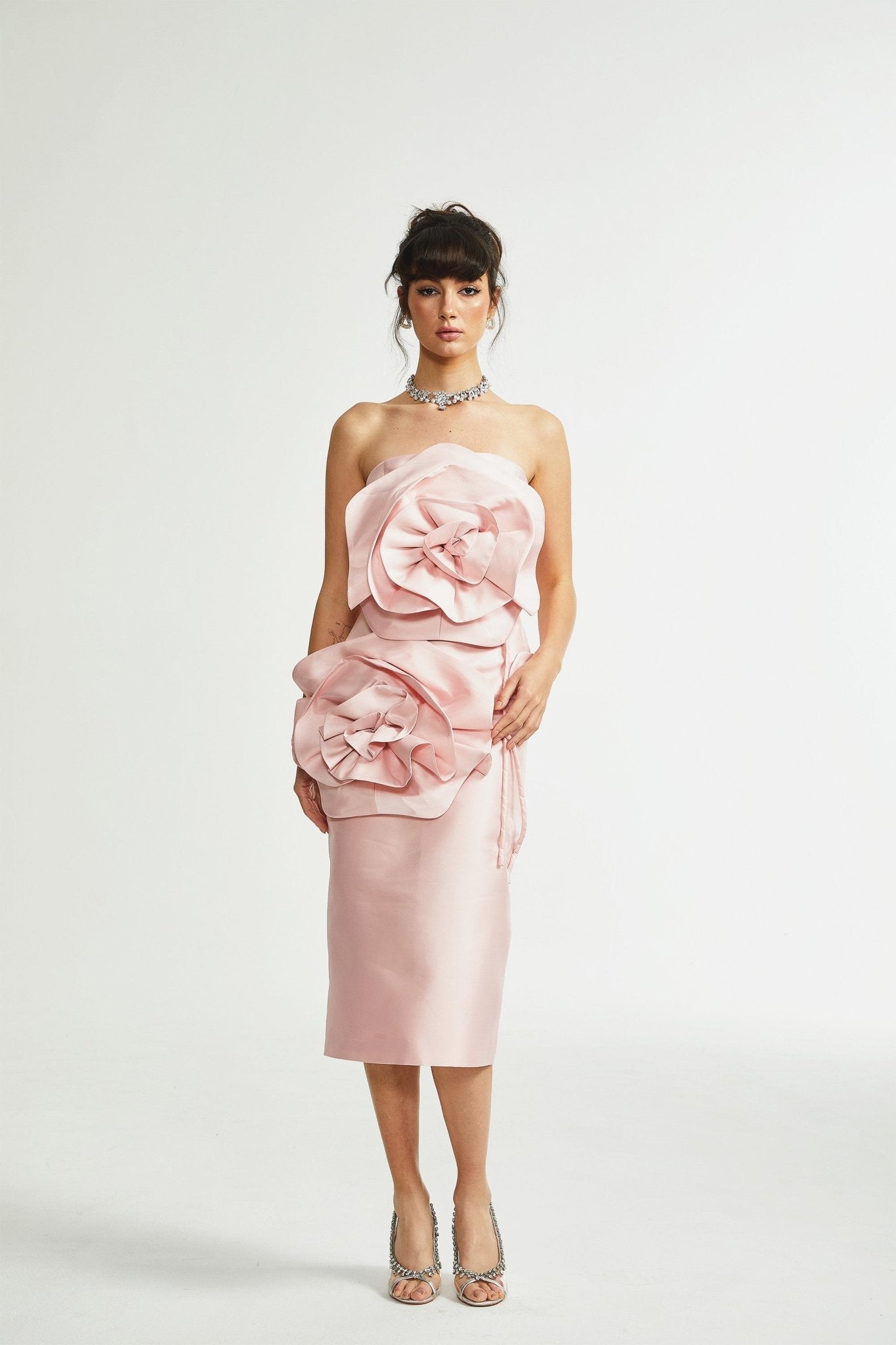 Pascale faux-flower midi dress - Miss Rosier - Women's Online Boutique