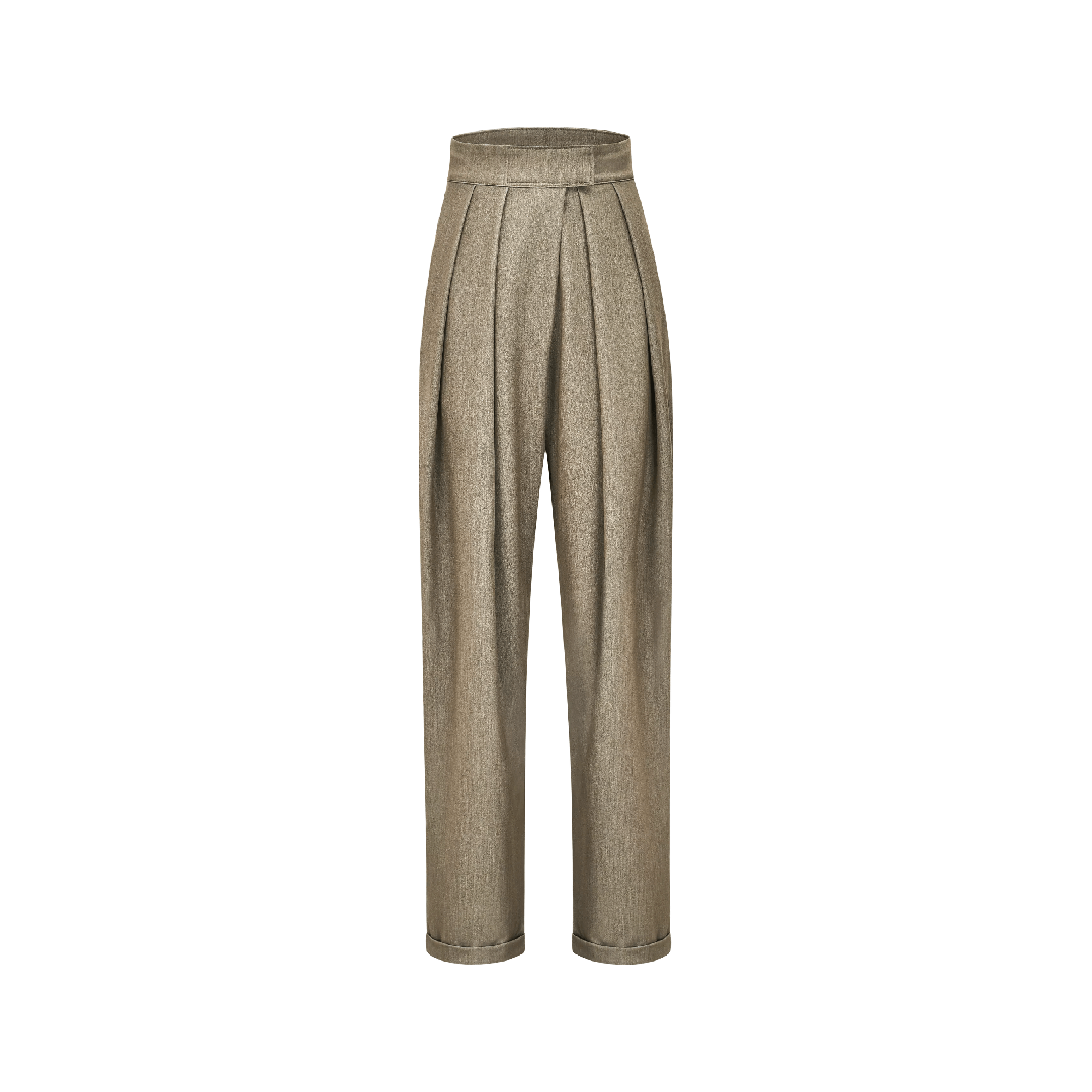 Pleated tapered-leg trousers - itsy, it‘s different