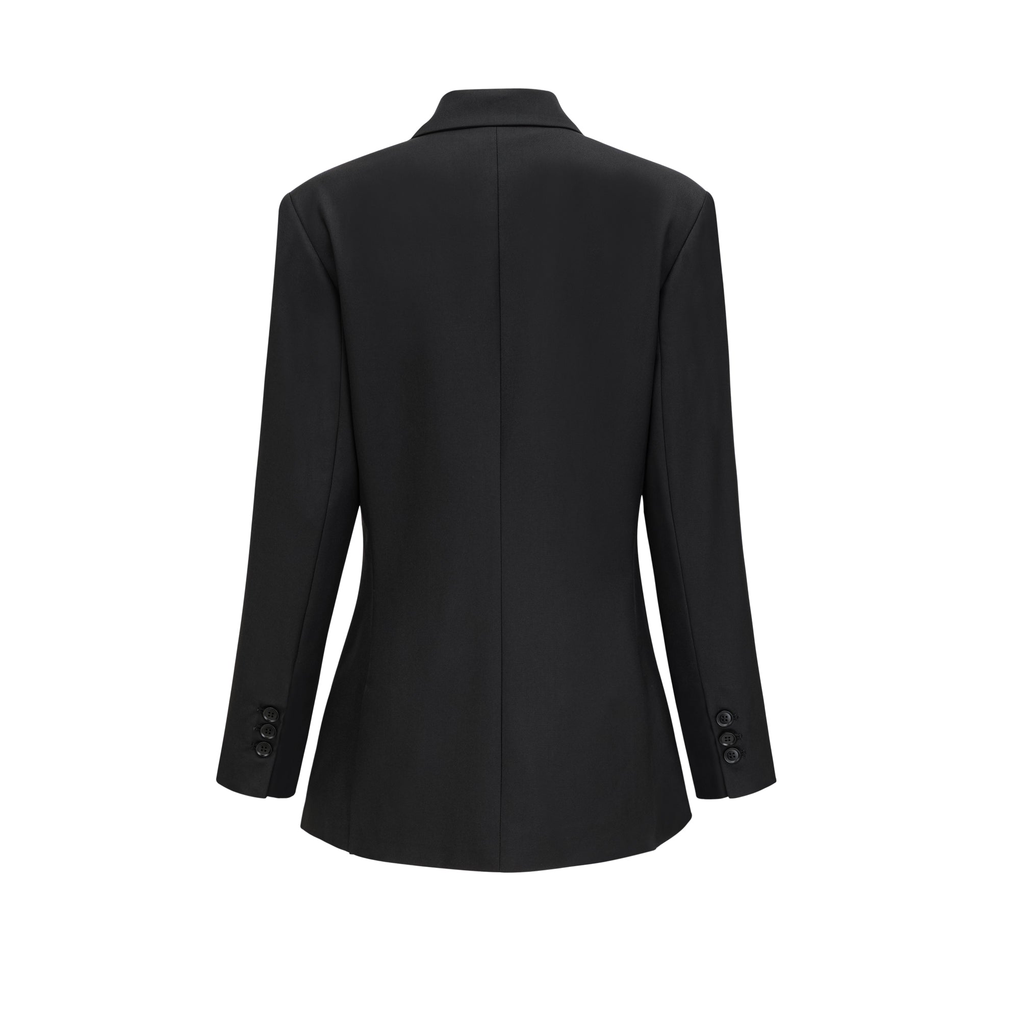 Priscille black double-breasted wool blazer - Miss Rosier - Women's Online Boutique