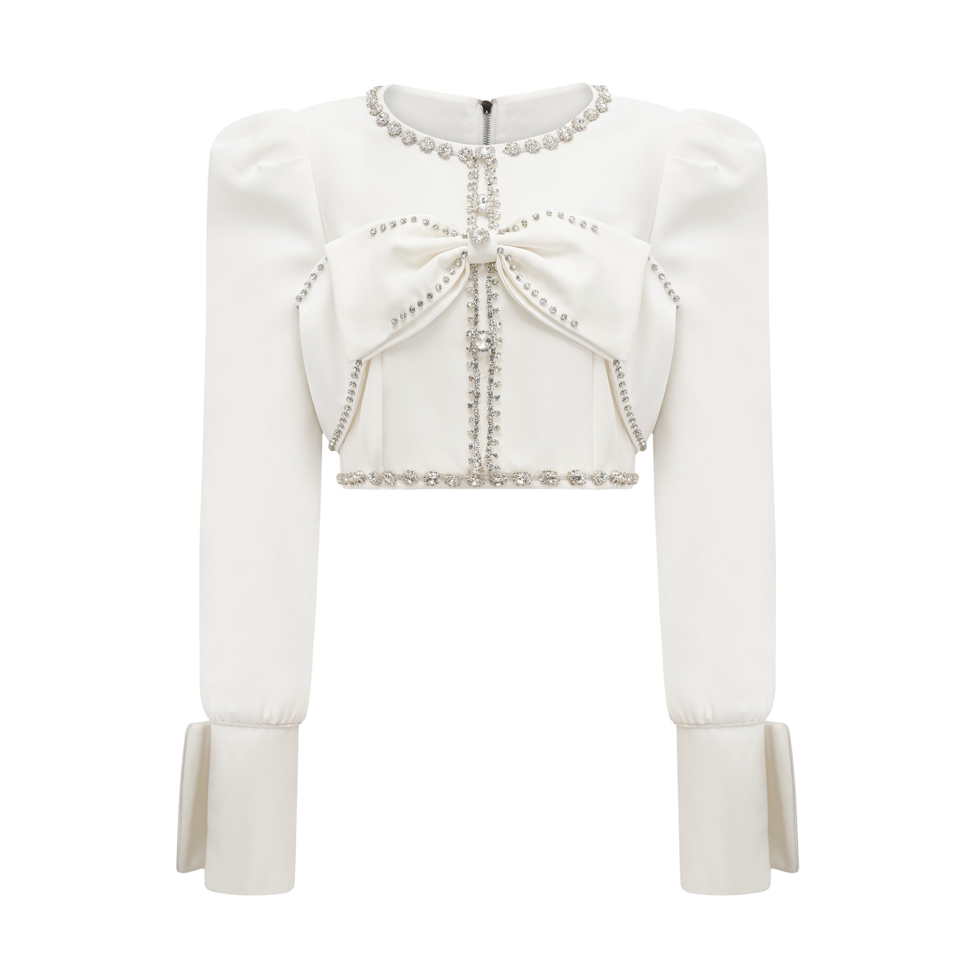 Quilleva embellished cropped jacket & shorts matching set - Miss Rosier - Women's Online Boutique