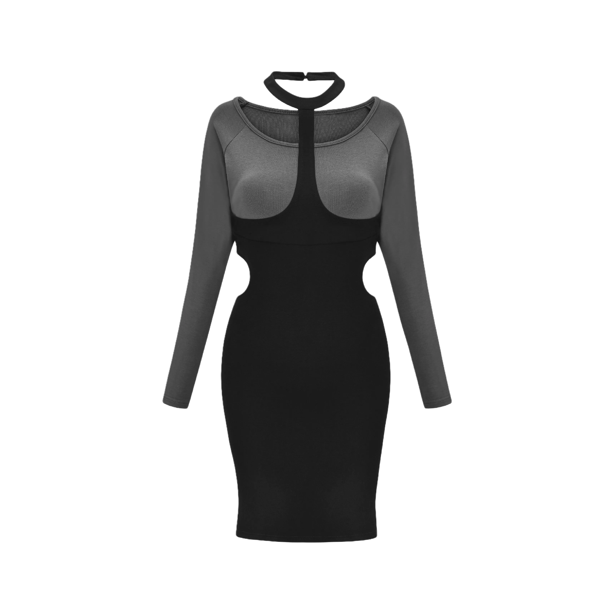 Ratatouille-choker off-shoulder mini dress