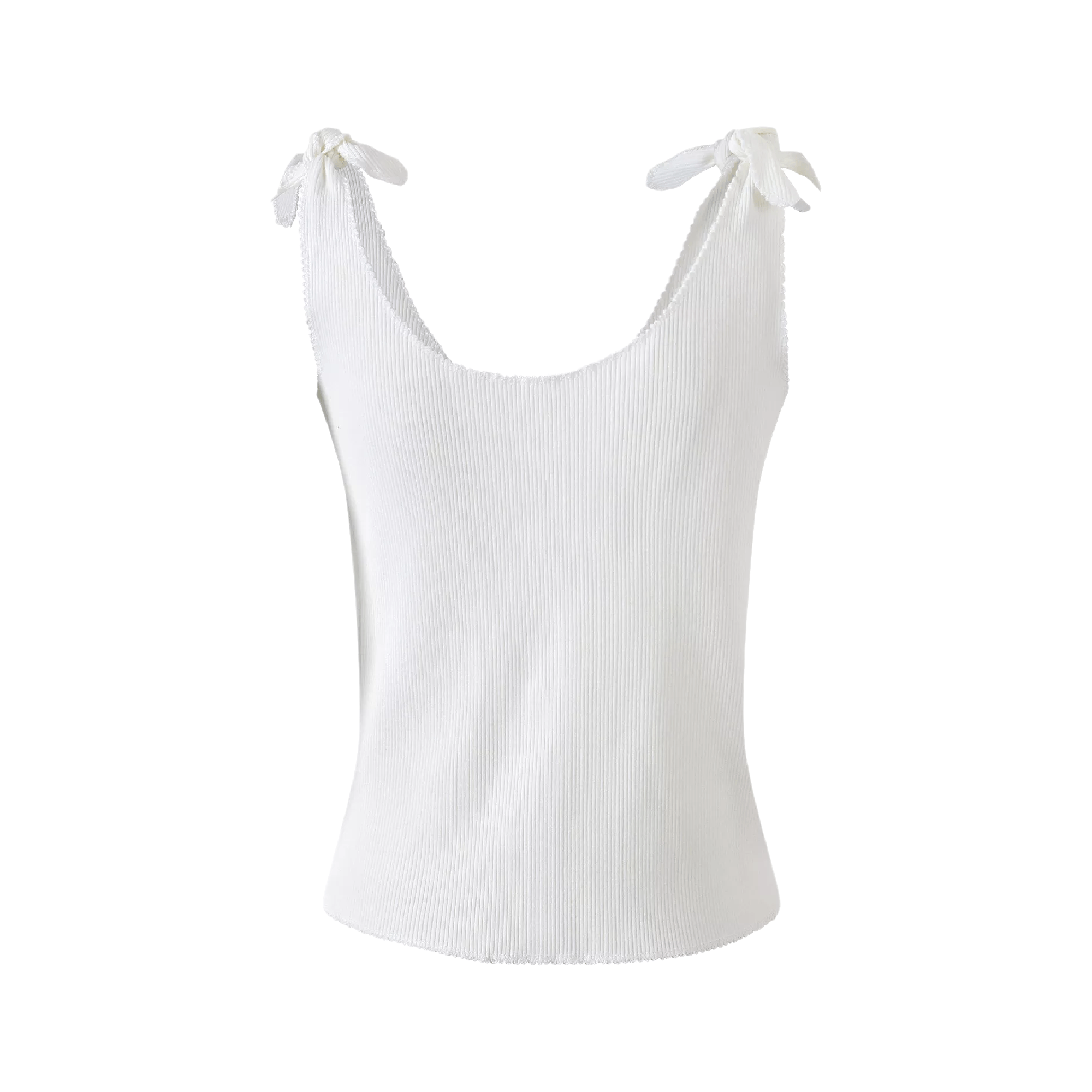 Ribb-knitted cropped vest top - itsy, it‘s different