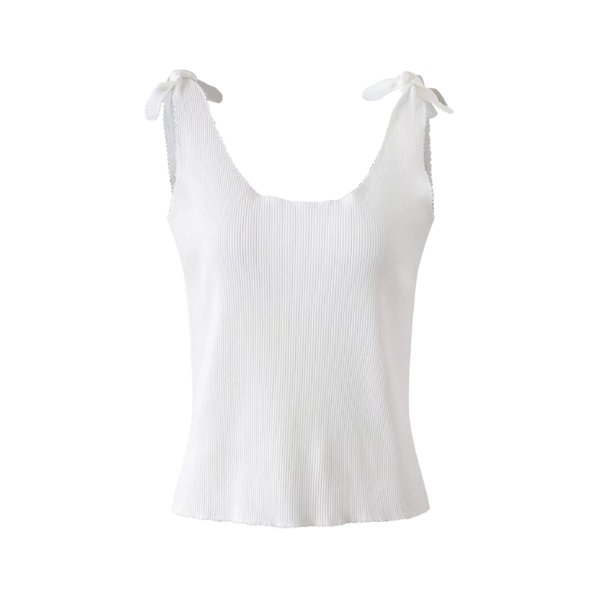 Ribb-knitted cropped vest top - itsy, it‘s different