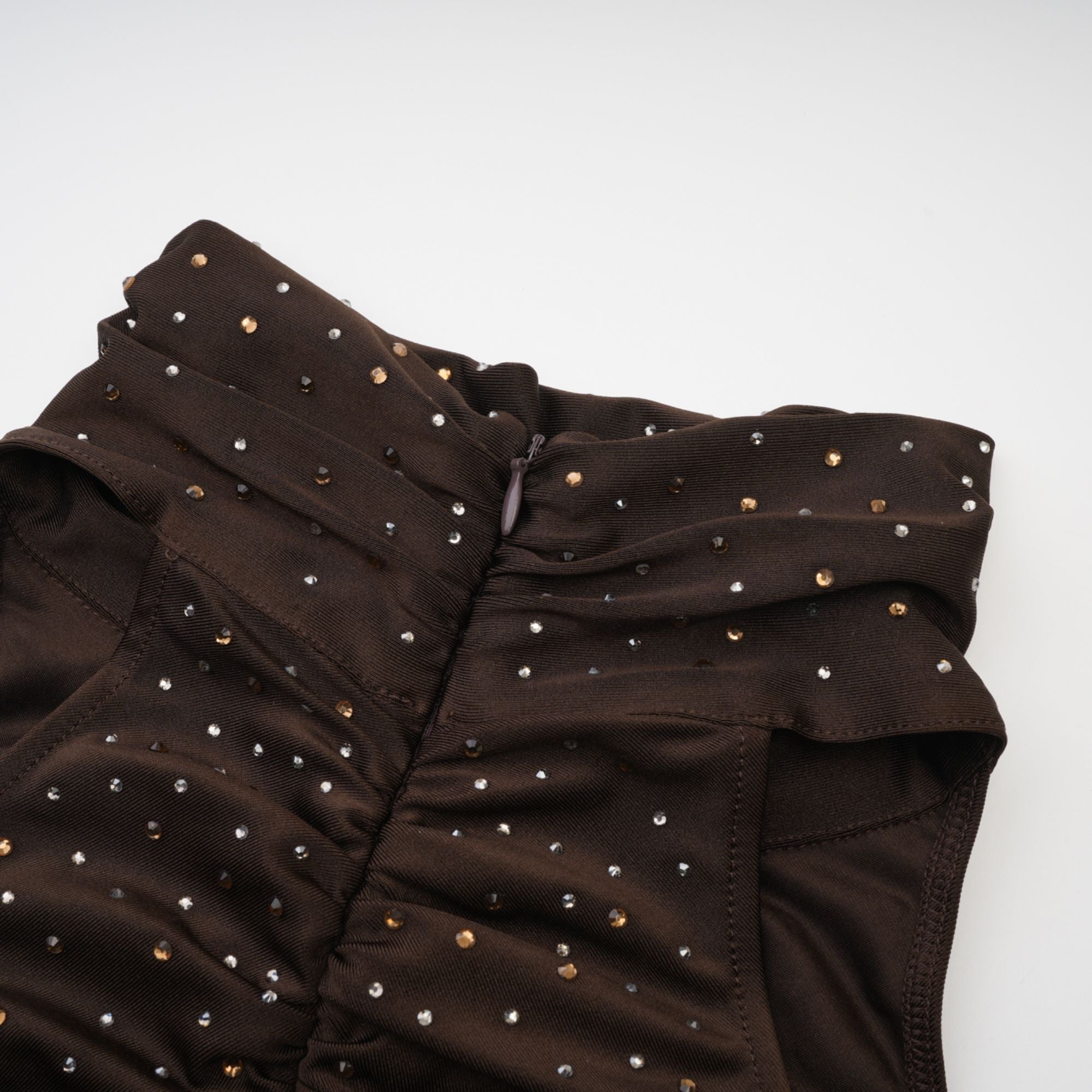 Rose-Suzette brown crystal-embellished jumpsuit - Miss Rosier - Women's Online Boutique