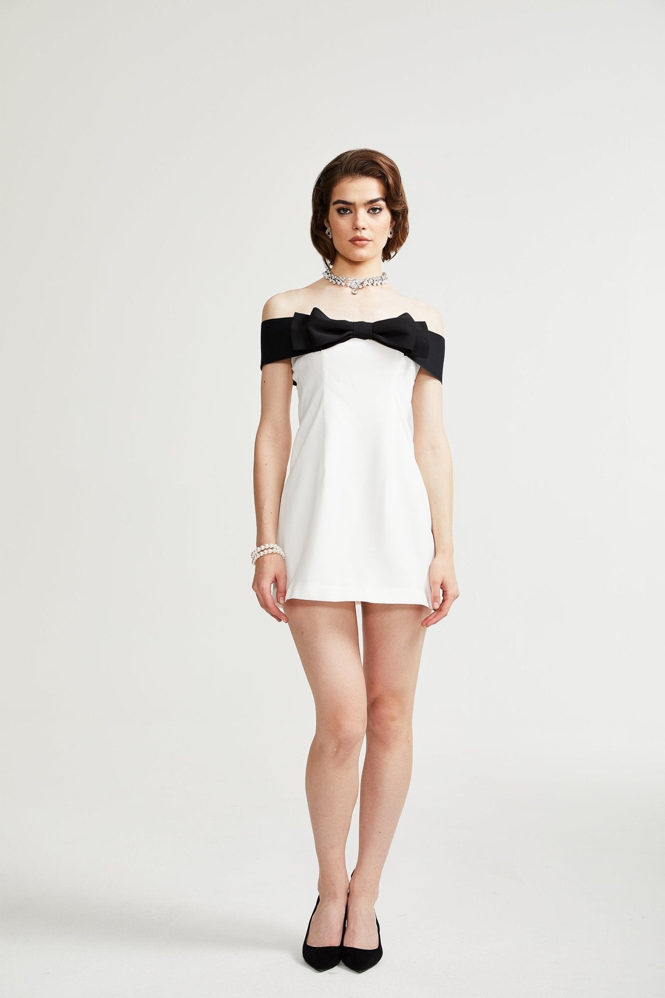 Rosier bowknot detail mini dress - Miss Rosier - Women's Online Boutique