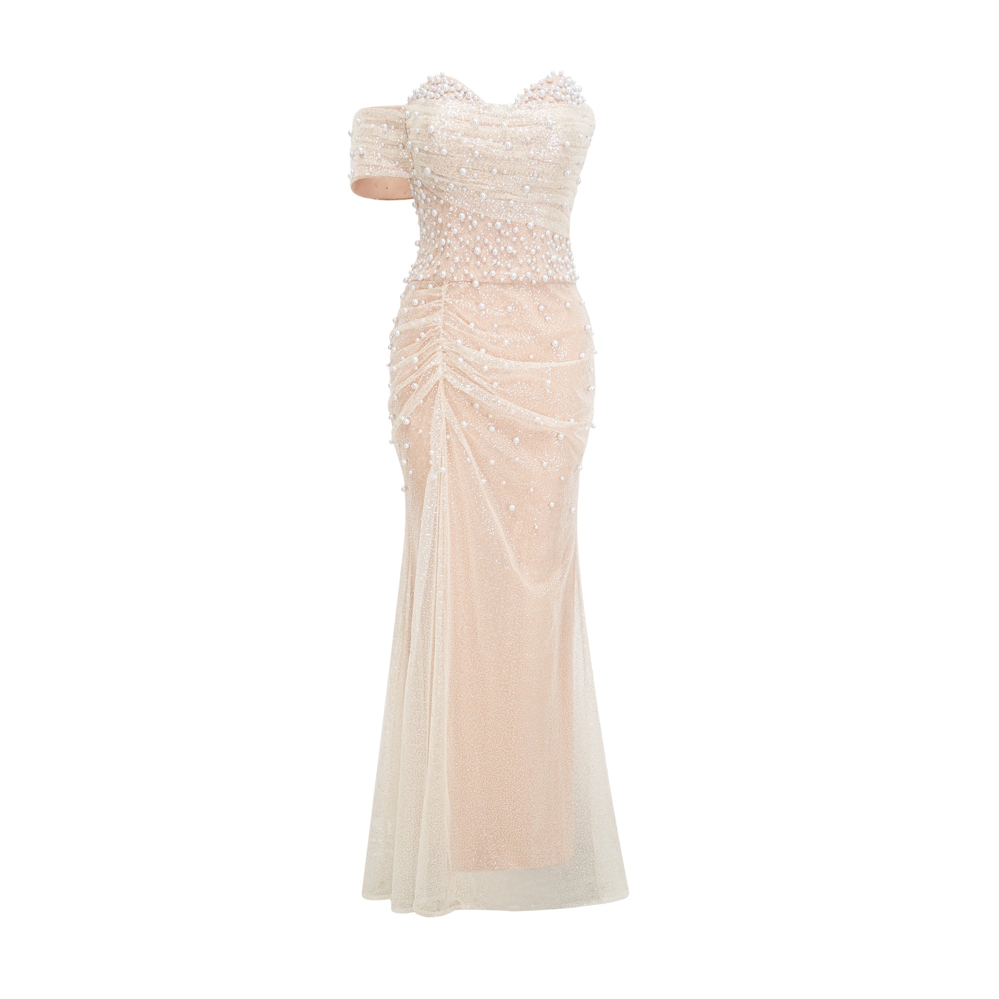 Sabine faux pearl-embellished maxi dress - Miss Rosier - Women's Online Boutique