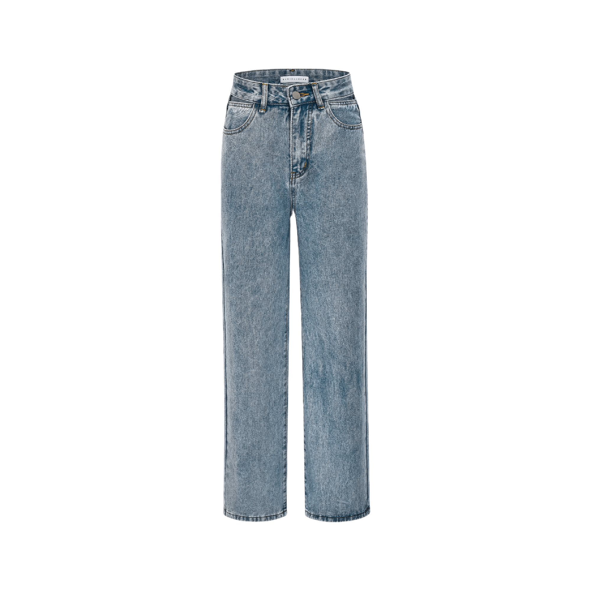 Serio Ludere-heart printed straight leg jeans - itsy, it‘s different