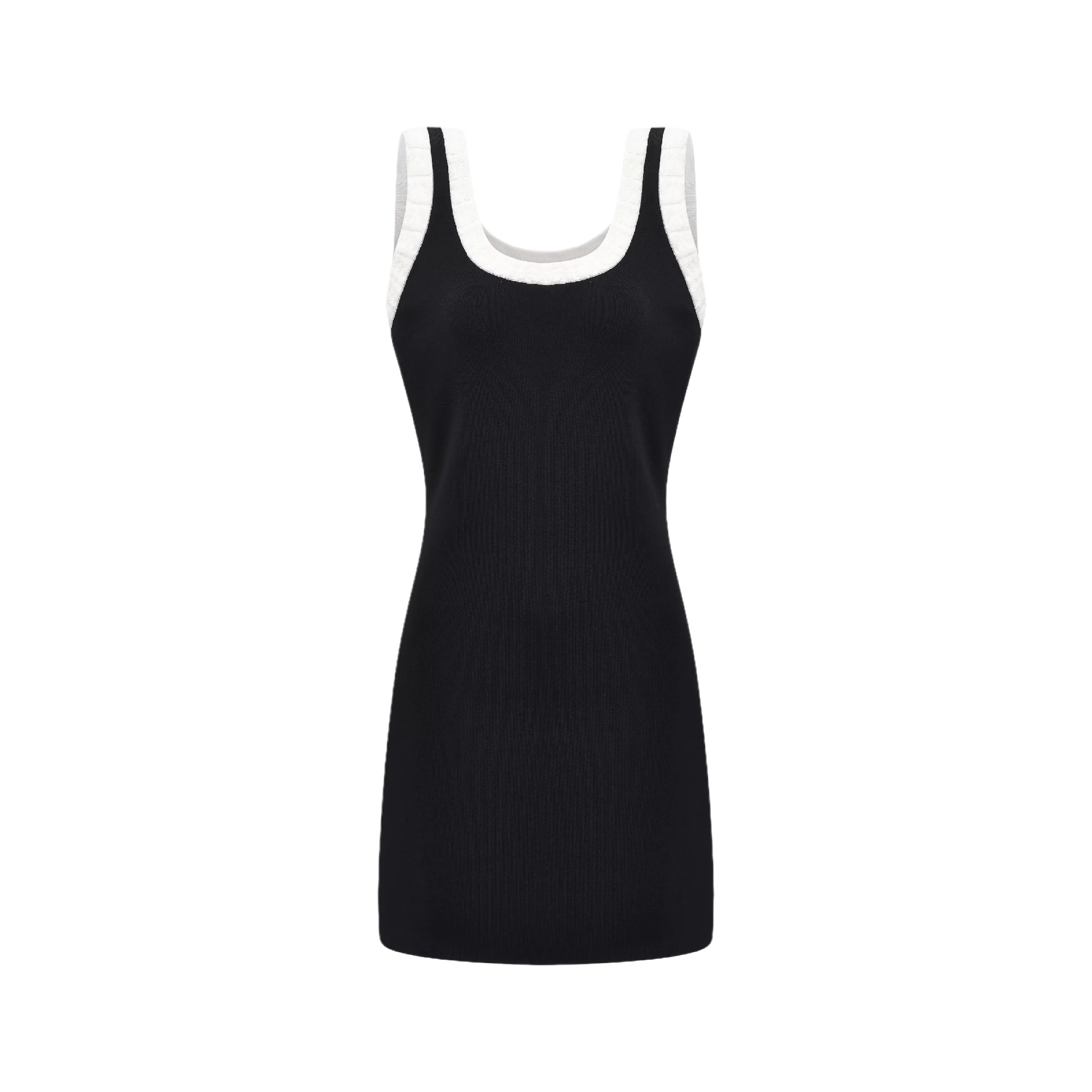 Some Nights-contrast-trim black mini dress (Editor's Pick) - itsy, it‘s different
