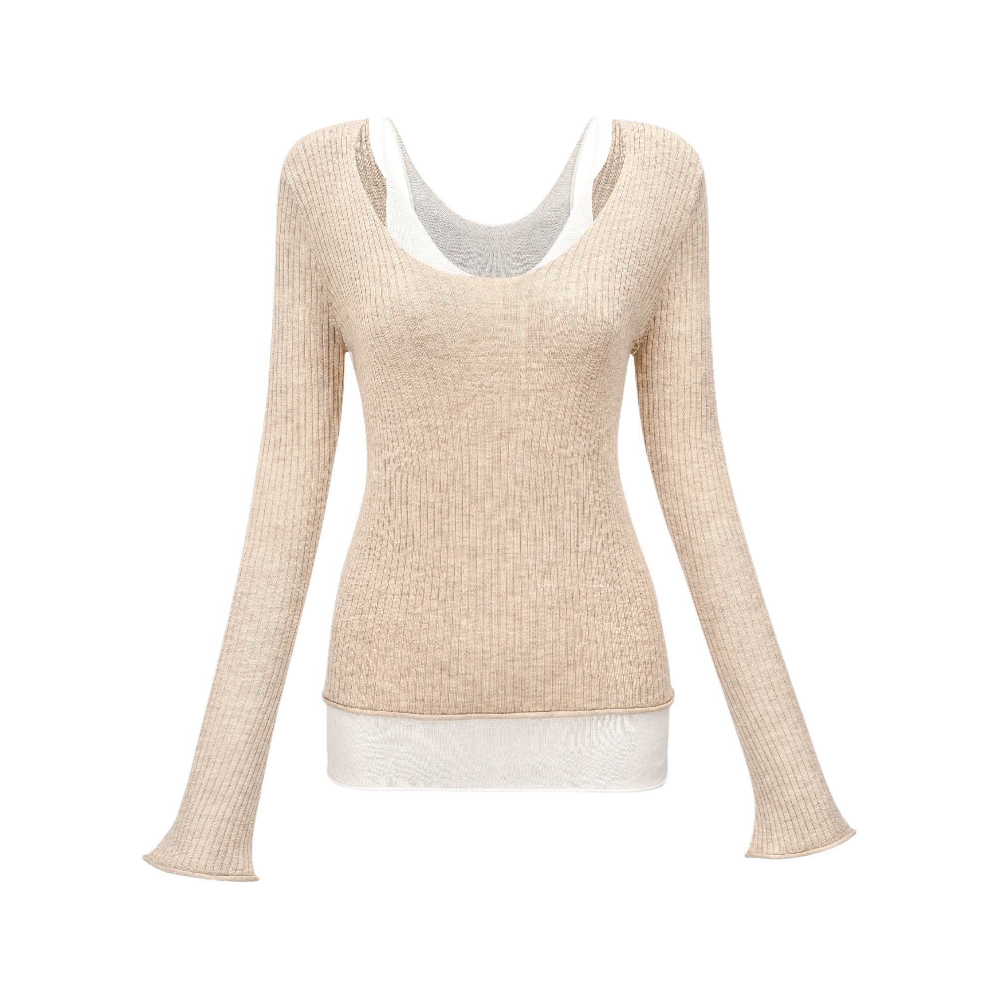 Stay-layered knitted top - itsy, it‘z different