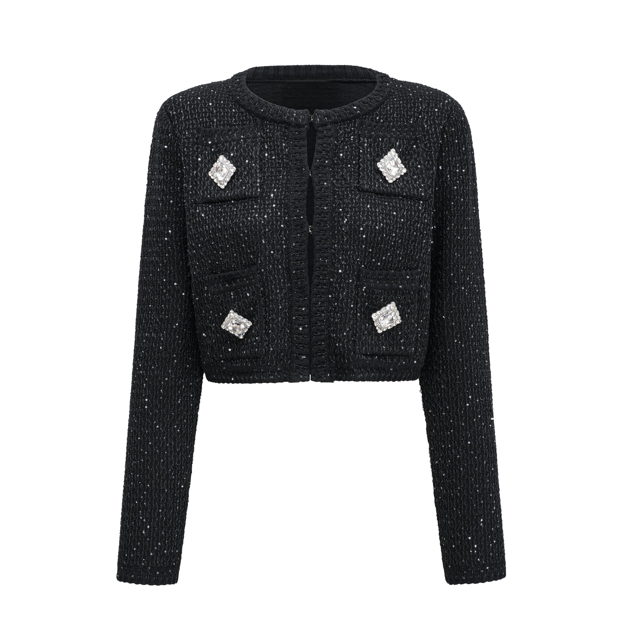 Sylvestra knitted cropped jacket & skirt matching set - Miss Rosier - Women's Online Boutique