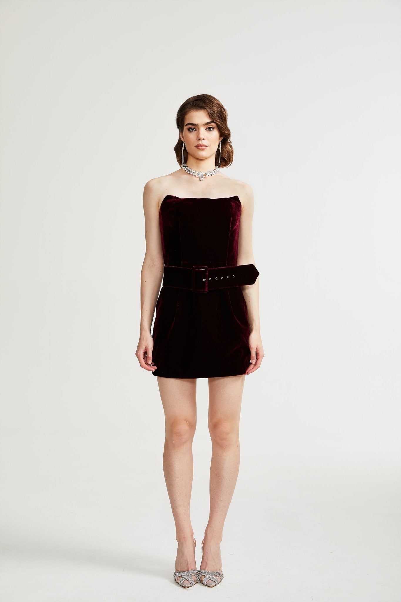 Tovelina velvet belted dress - Miss Rosier - Women's Online Boutique