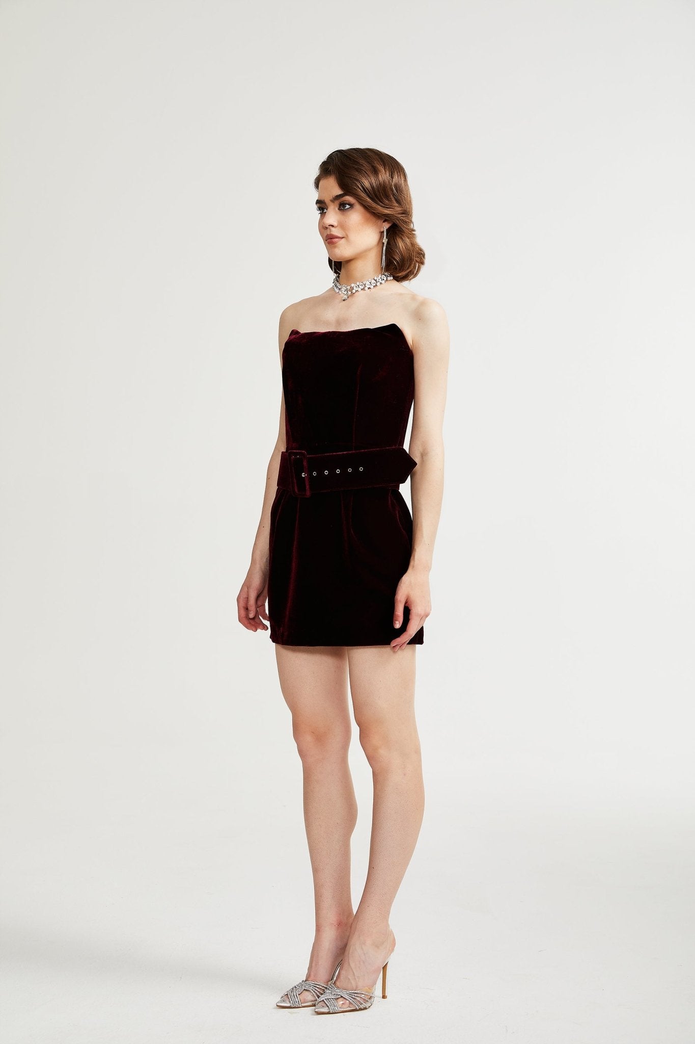 Tovelina velvet belted dress - Miss Rosier - Women's Online Boutique