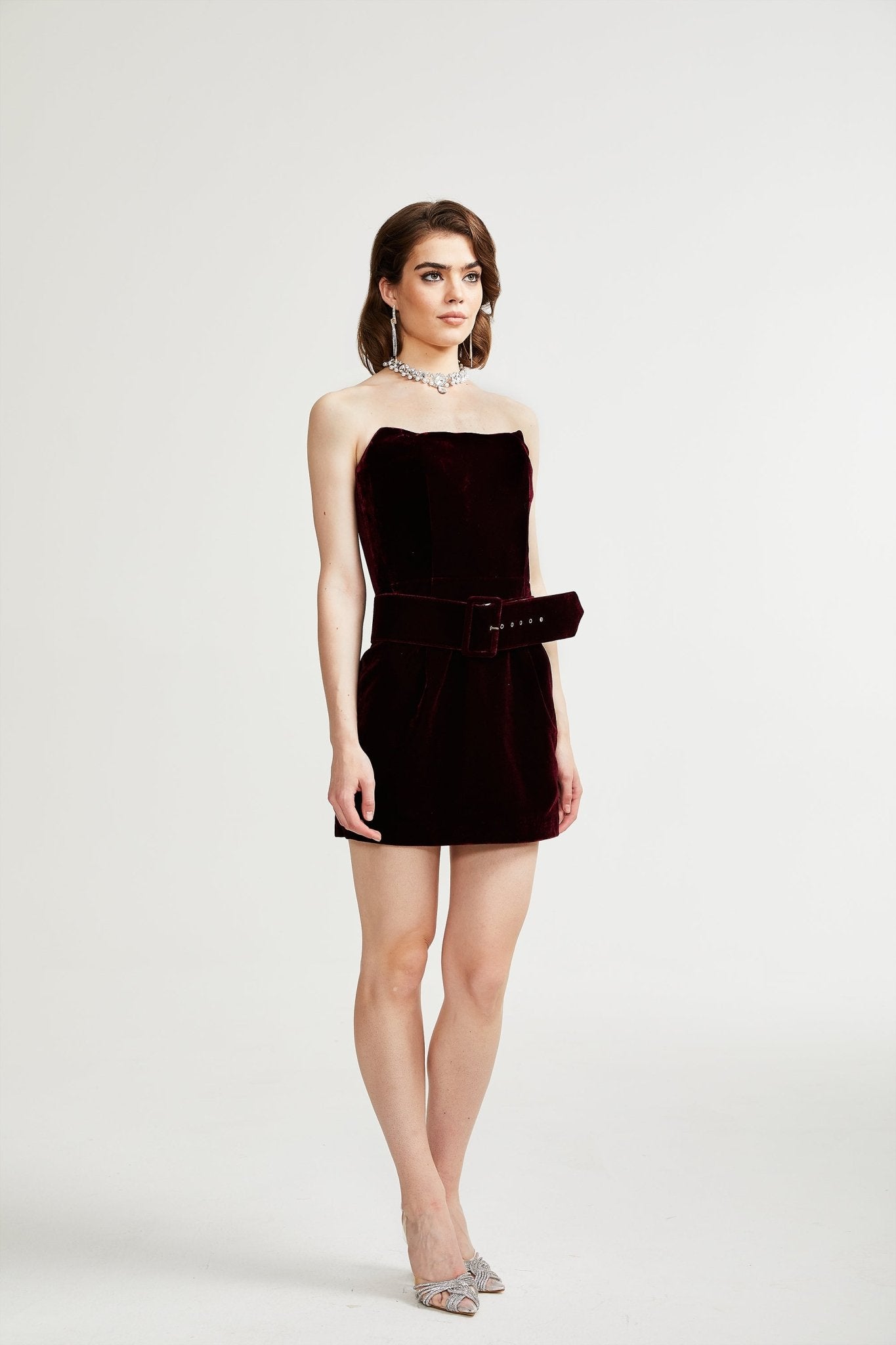 Tovelina velvet belted dress - Miss Rosier - Women's Online Boutique